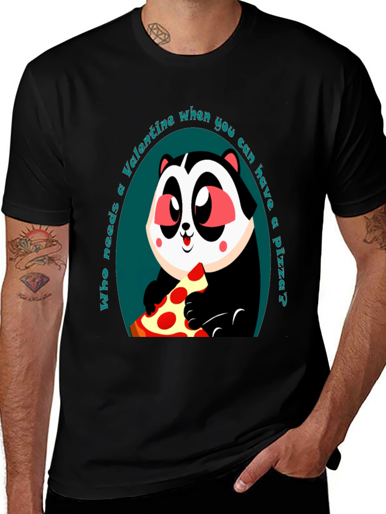 Variant 18 of Funny Valentine's Day Pizza T-Shirt