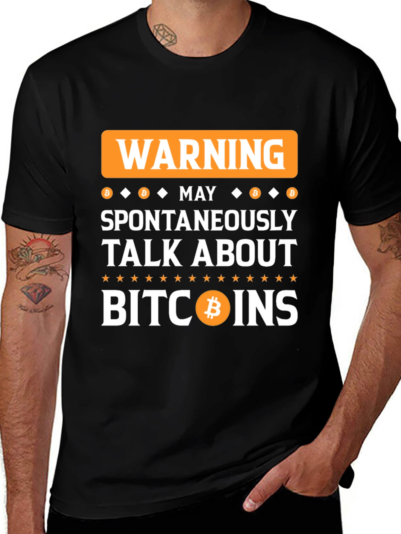 Warning Bitcoin Talk T-Shirt