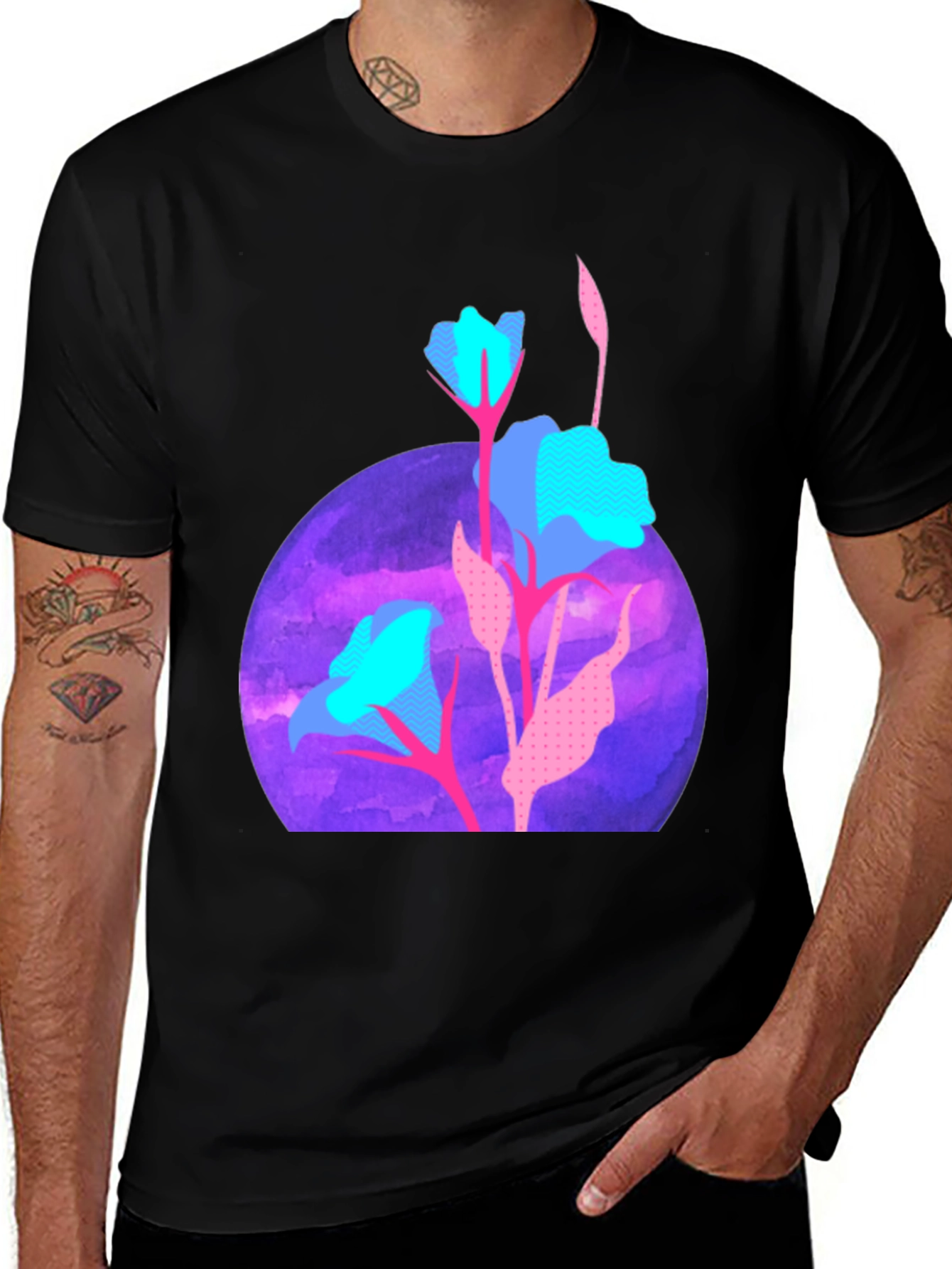 Variant 24 of Abstract Floral T-Shirt - Artistic Design