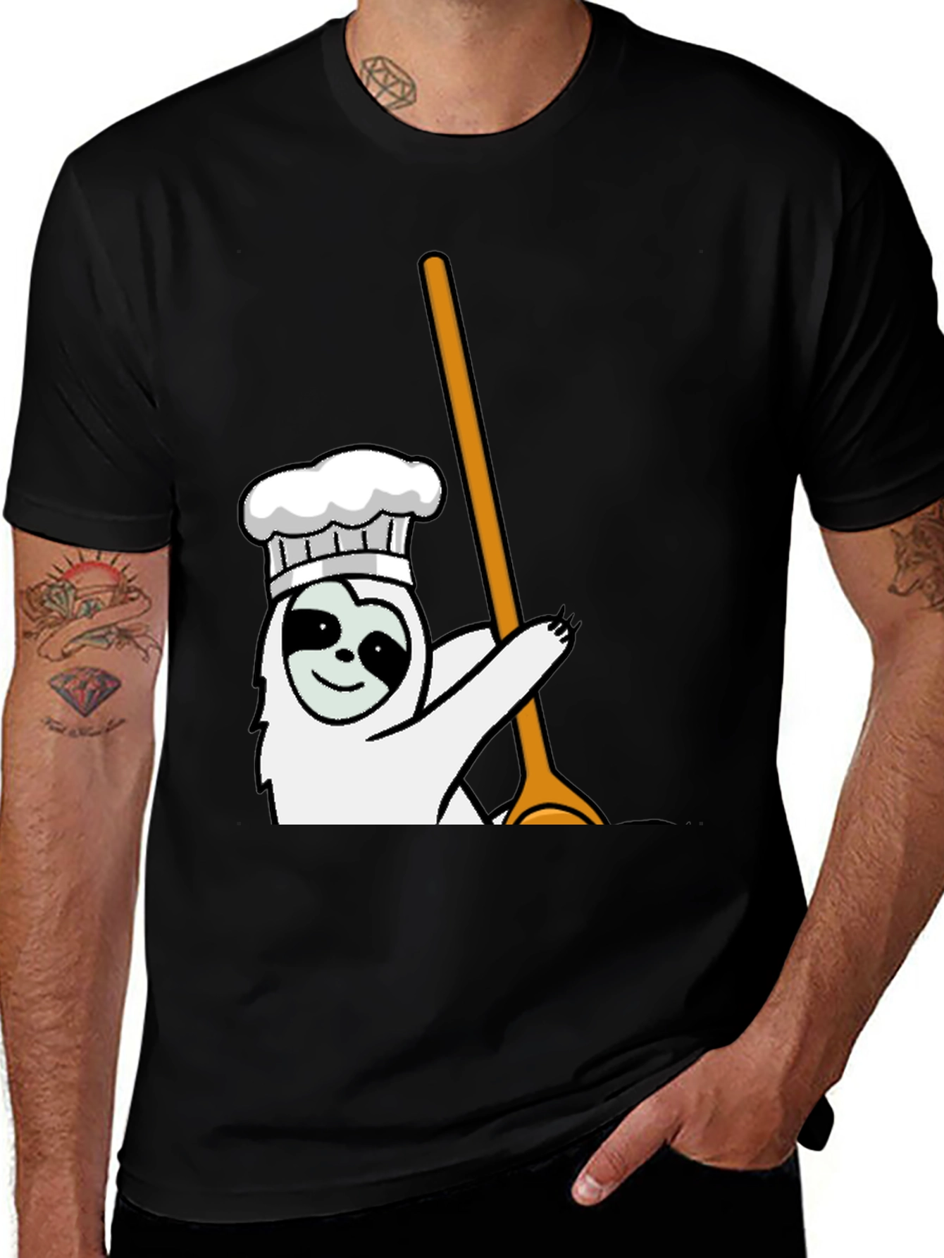 Variant 20 of Sloth Chef T-Shirt - Cute Cook Design