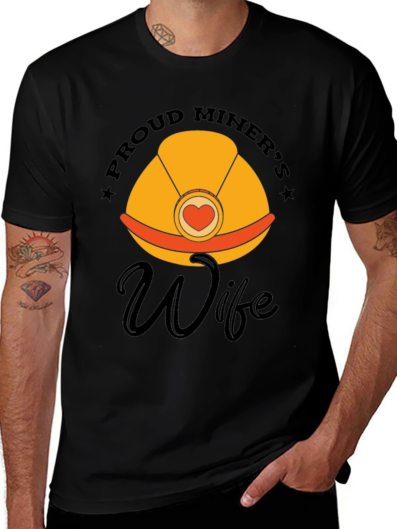 Variant 9 of Proud Miner's Wife Graphic Tee