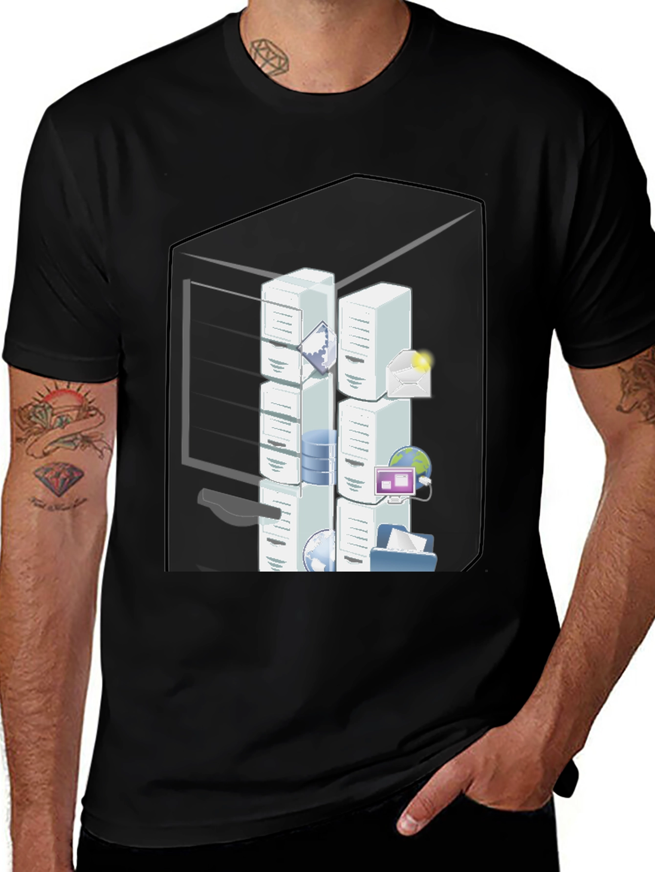 Variant 30 of Server Room Graphic T-Shirt - IT Pro Apparel