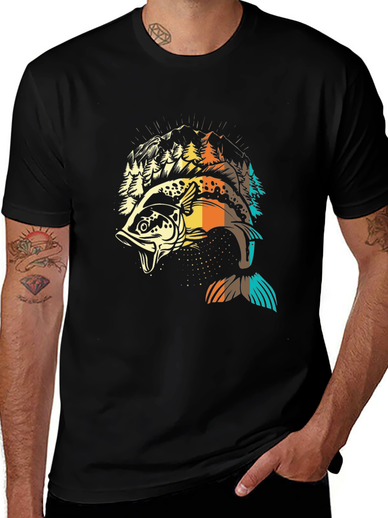 Variant 24 of Fishing Graphic T-Shirt