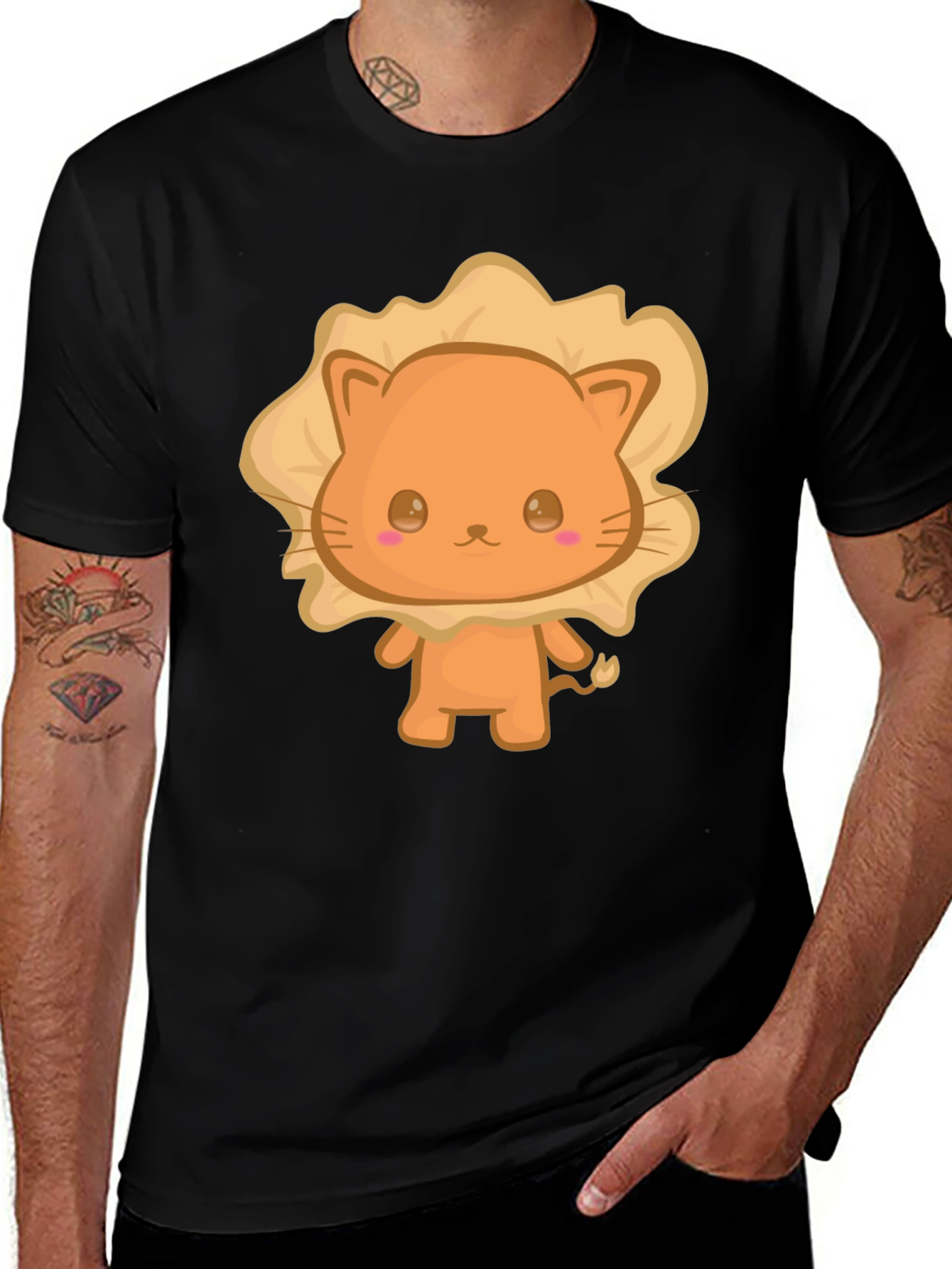 Variant 27 of Cute Cartoon Lion Graphic T-Shirt