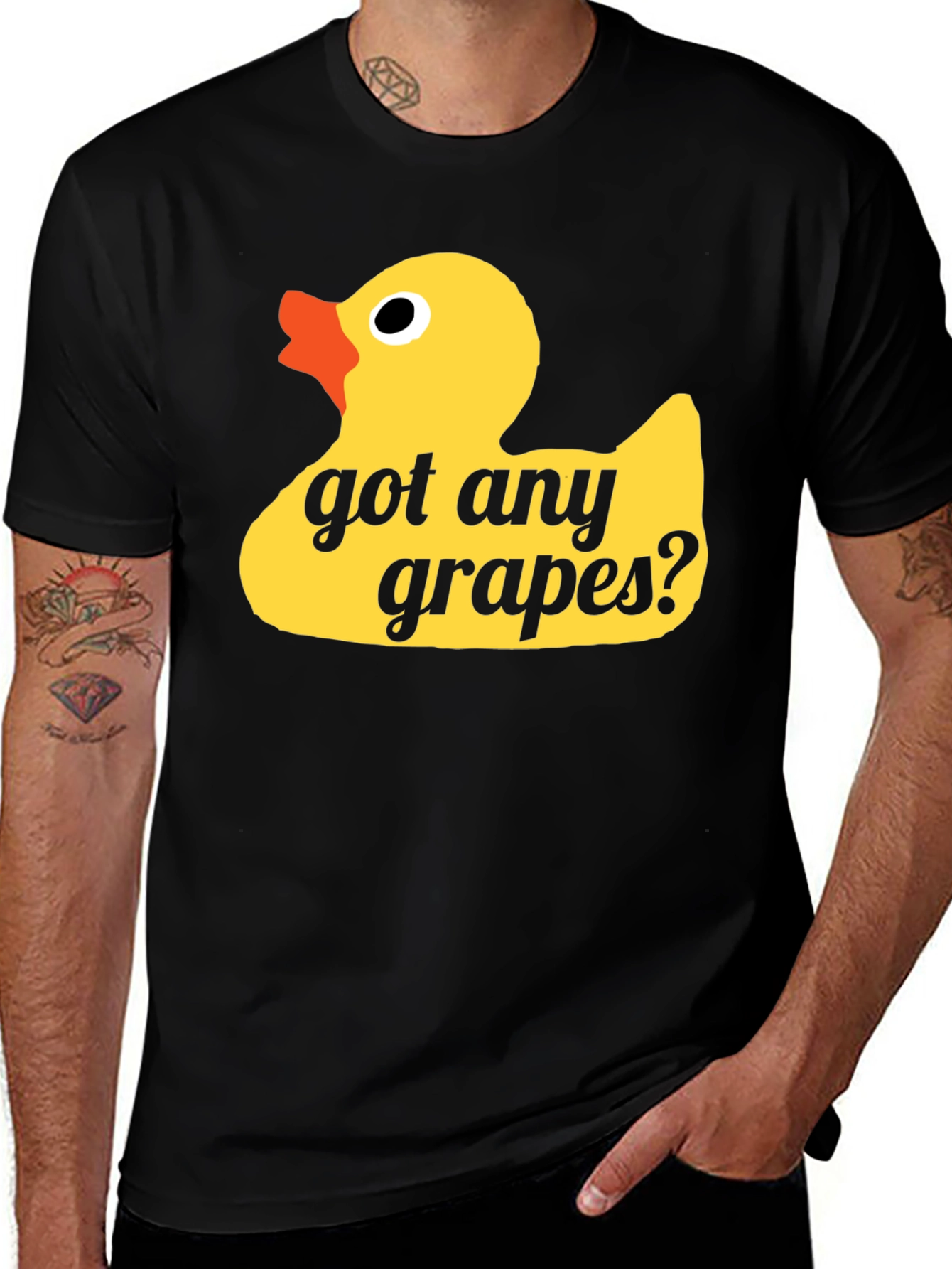 Variant 29 of Got Any Grapes? Duck Graphic Tee