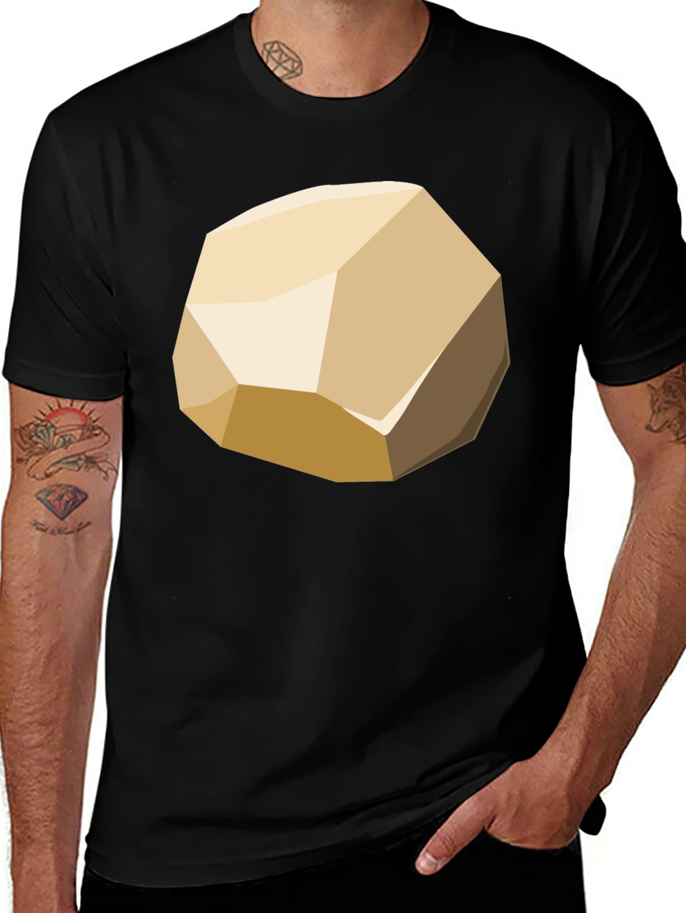 Variant 20 of Geometric Rock Graphic Tee - Modern Casual Style