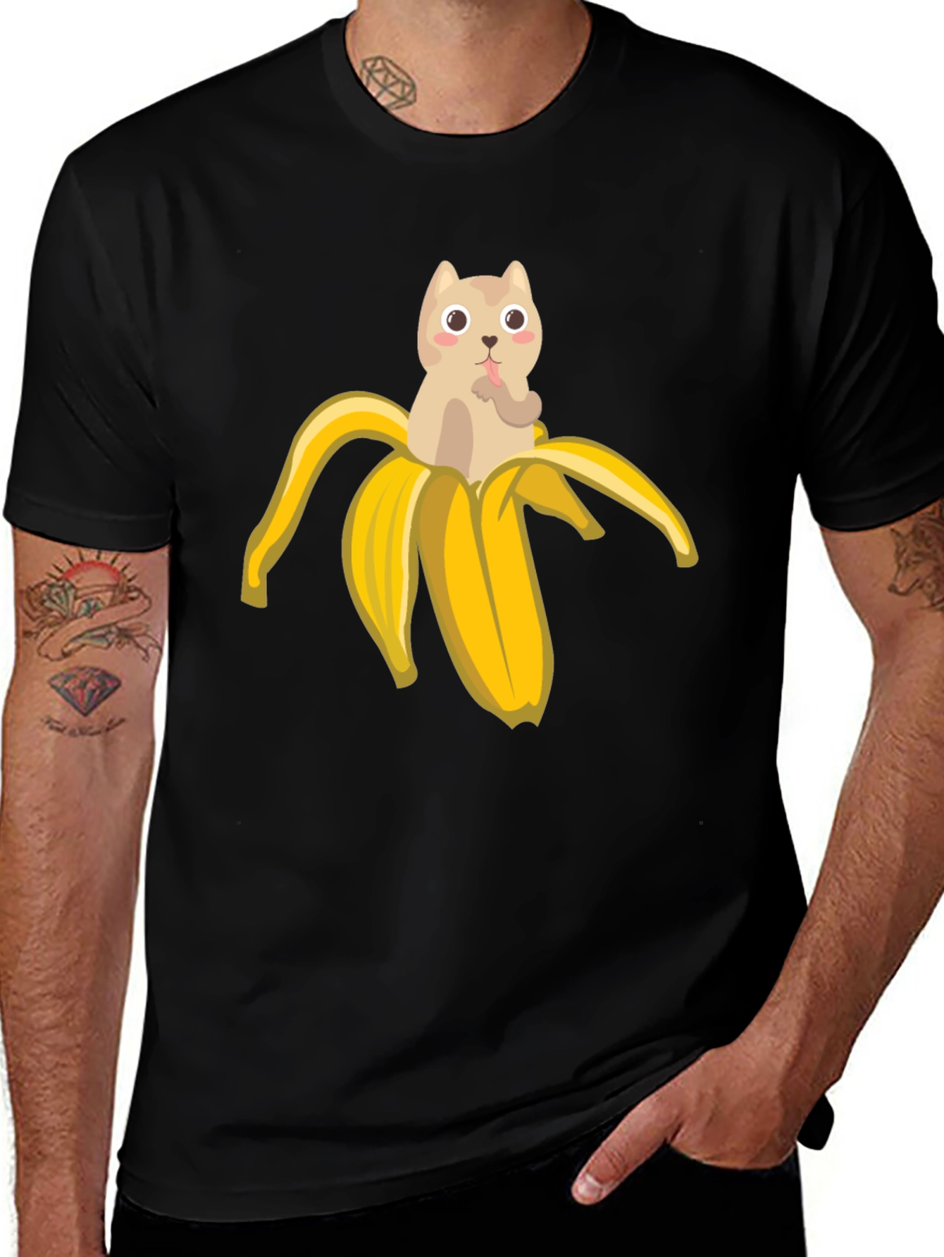 Variant 28 of Banana Cat T-Shirt - Funny Graphic Tee