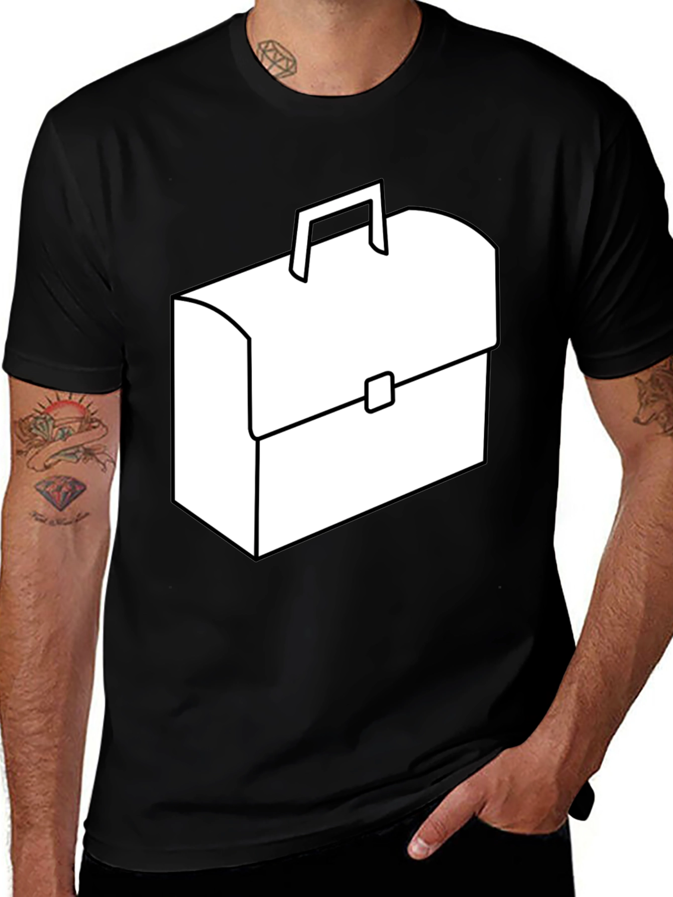 Variant 7 of Briefcase Graphic Tee - Classic Style, Modern Comfort