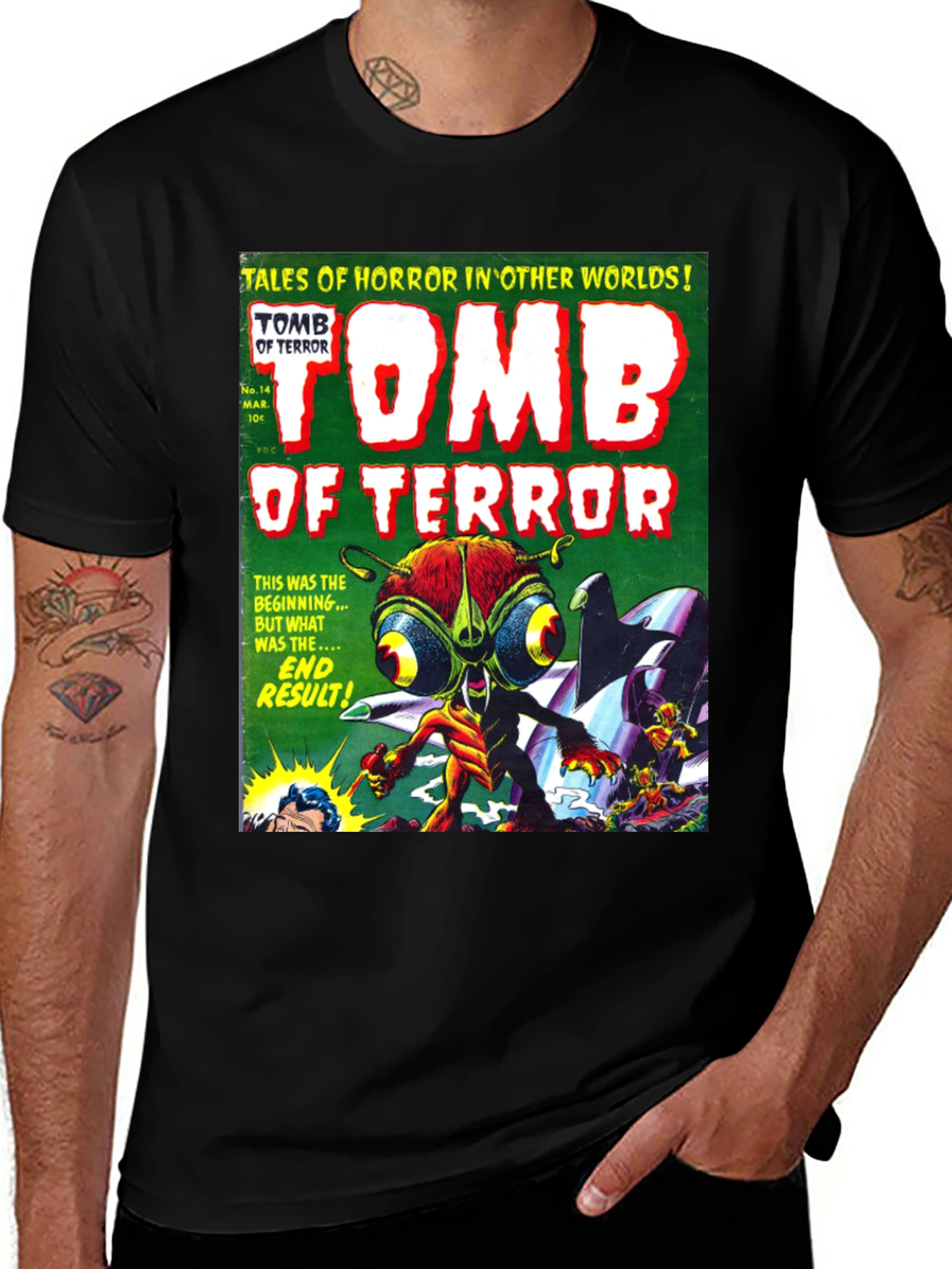 Tomb of Terror Graphic Novel Tee - Sci-Fi Horror T-Shirt