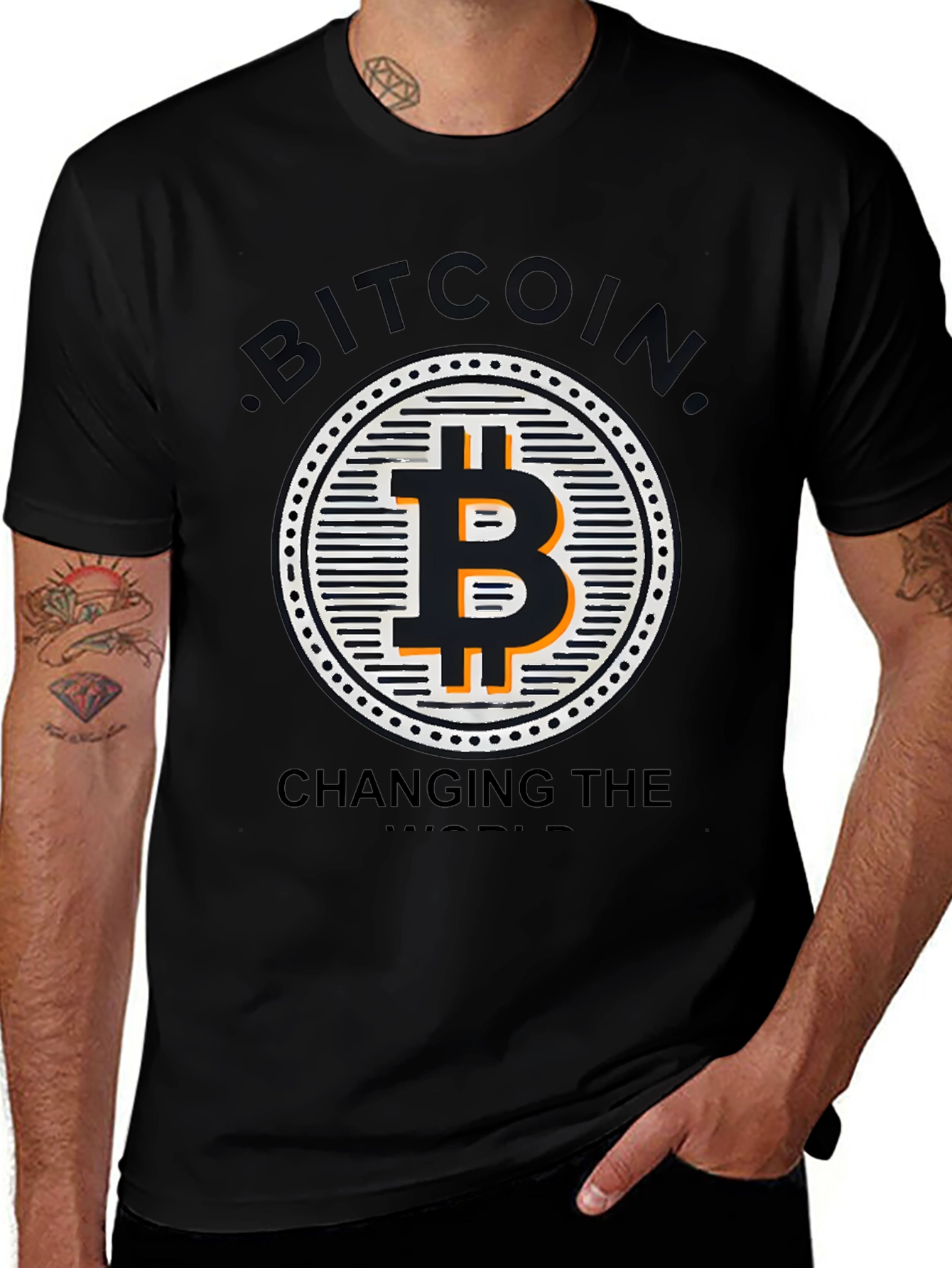Variant 7 of Bitcoin Changing the World Graphic T-Shirt