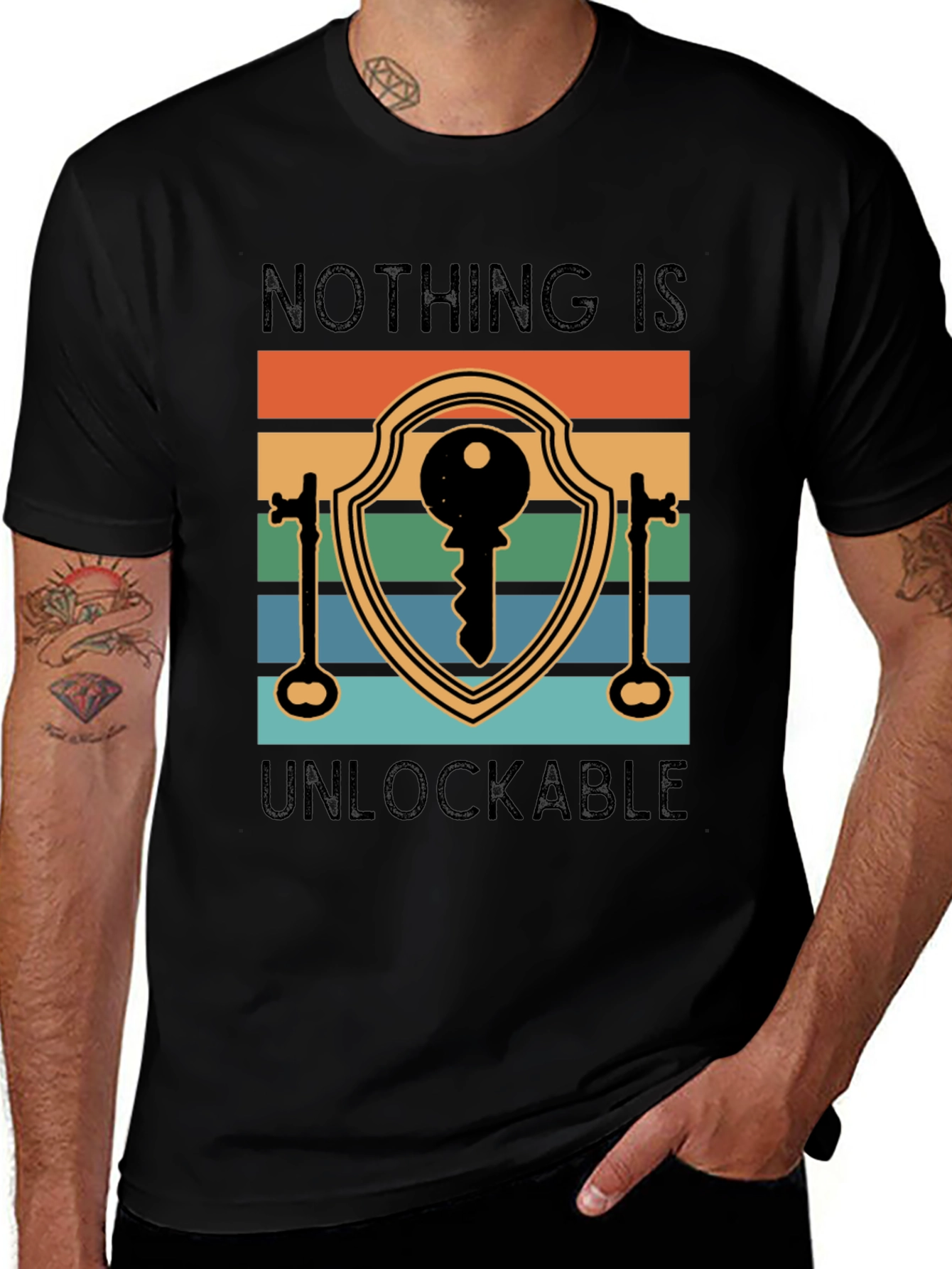 Variant 11 of Unlockable Key Graphic T-Shirt