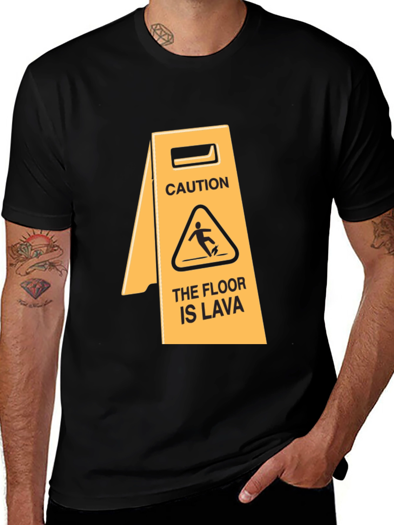 Variant 16 of Caution: The Floor is Lava T-Shirt