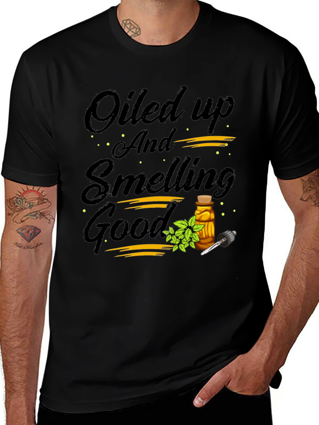 Variant 22 of Oiled Up And Smelling Good Graphic Tee