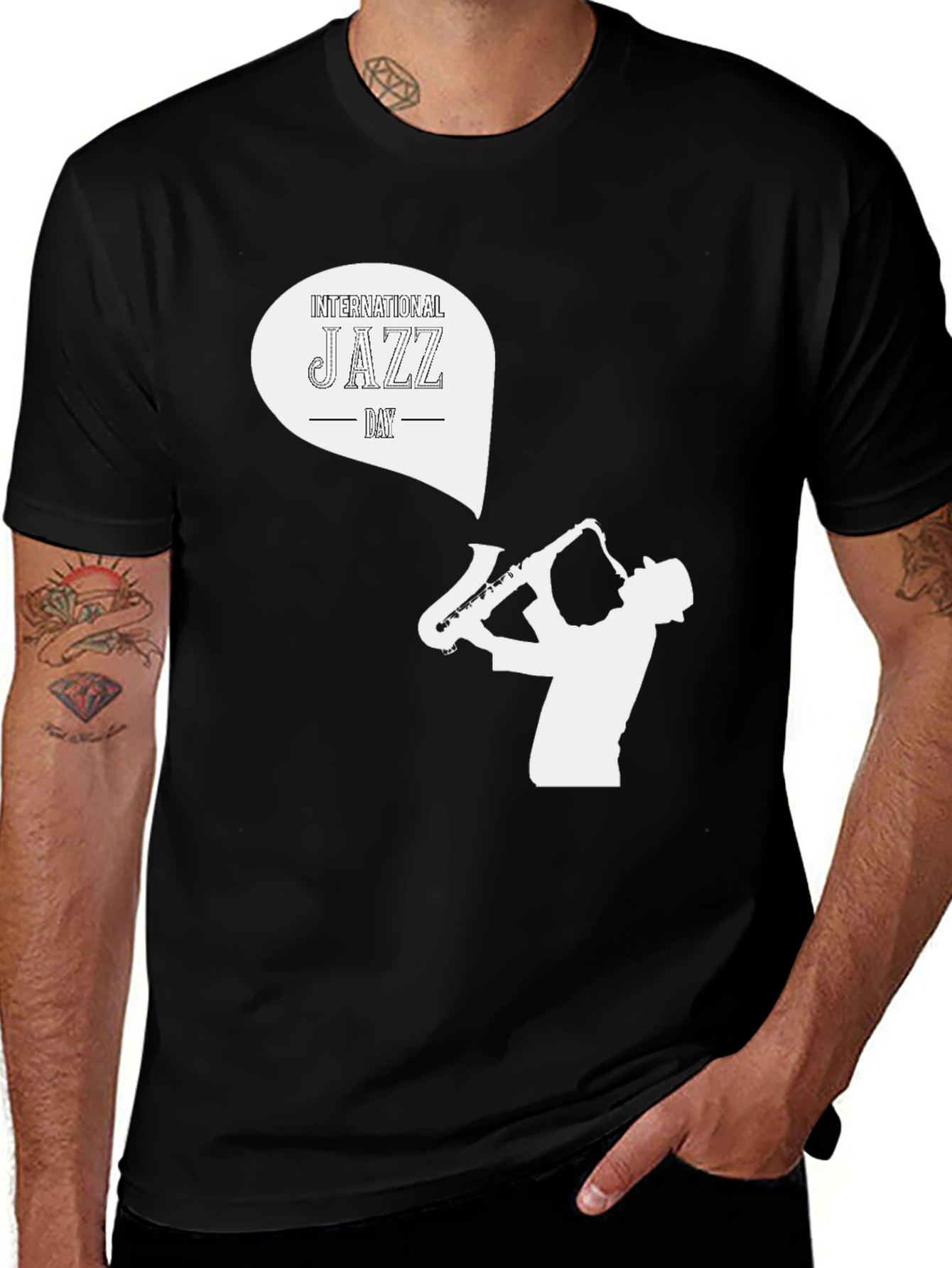 International Jazz Day Black T-Shirt