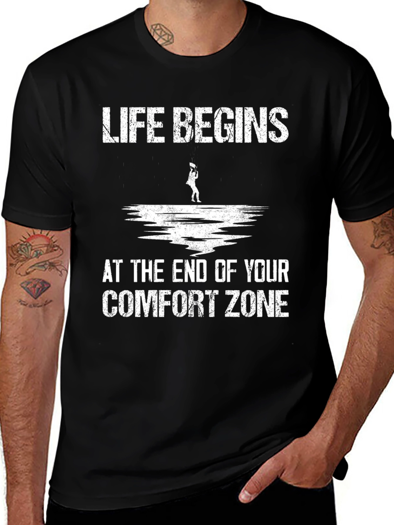 Variant 20 of Life Begins at the End of Your Comfort Zone T-Shirt