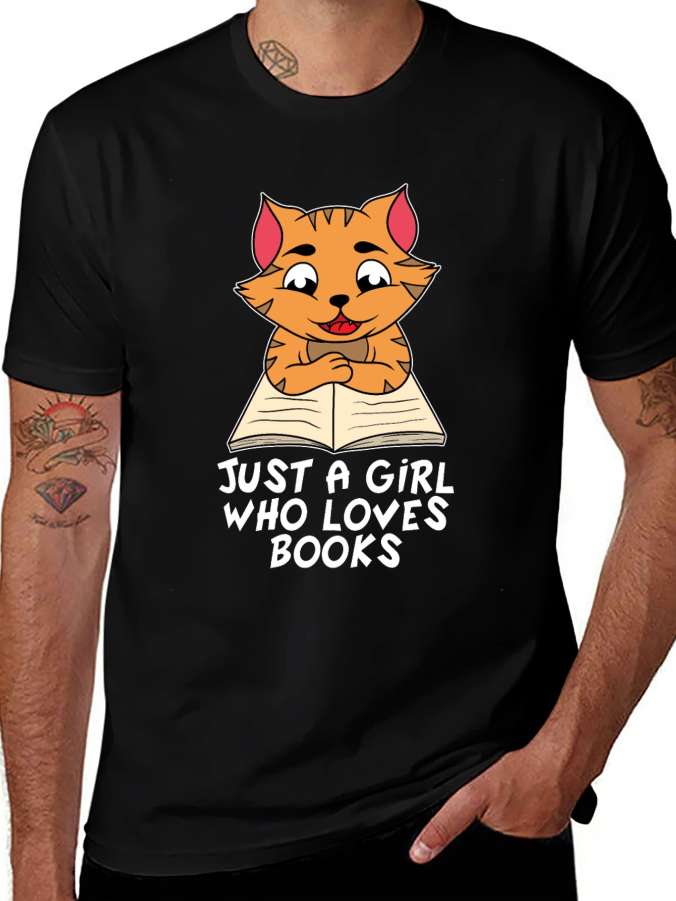Variant 20 of Girl Who Loves Books T-Shirt