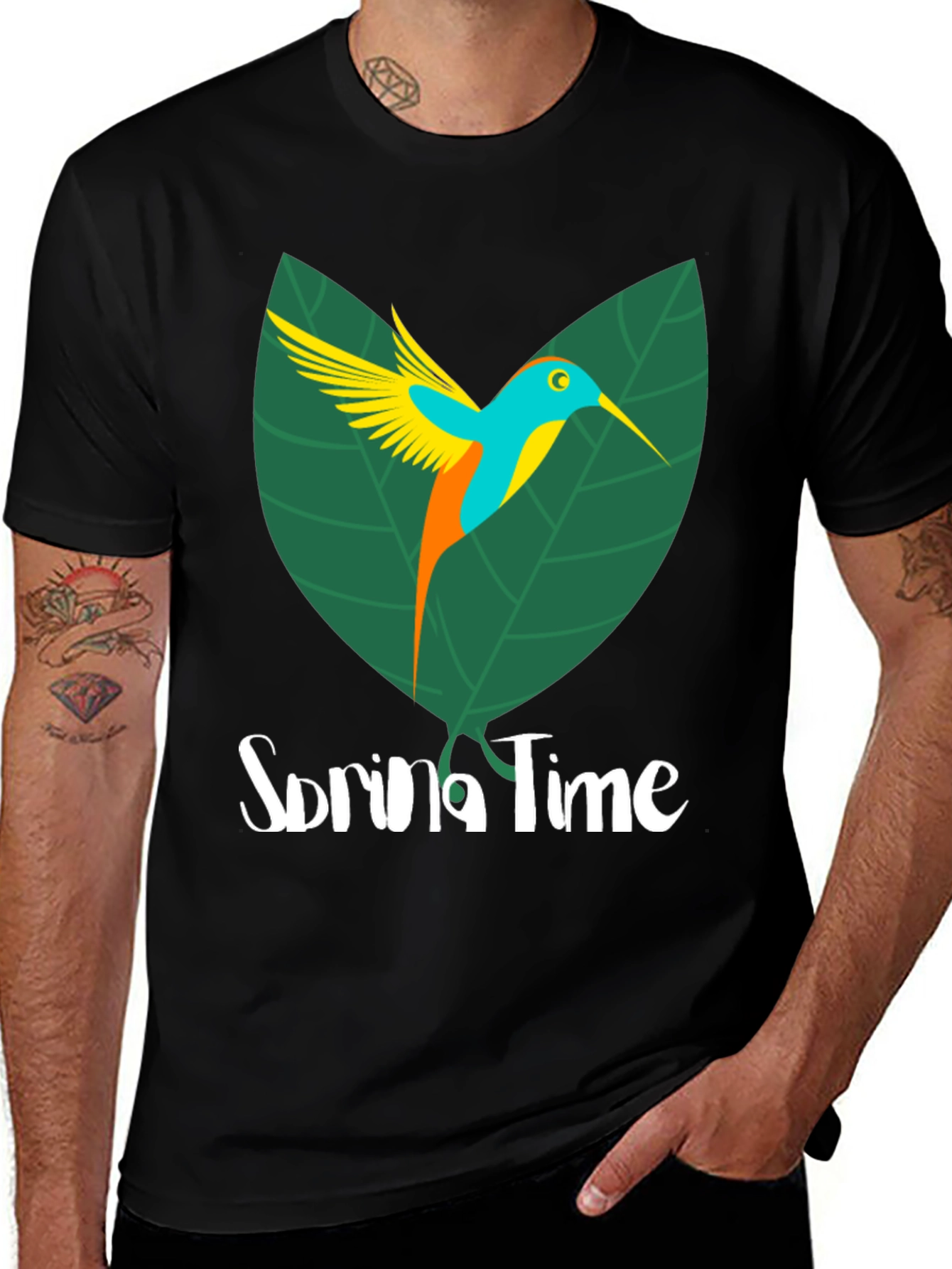 Variant 6 of Spring Time Bird Graphic Tee
