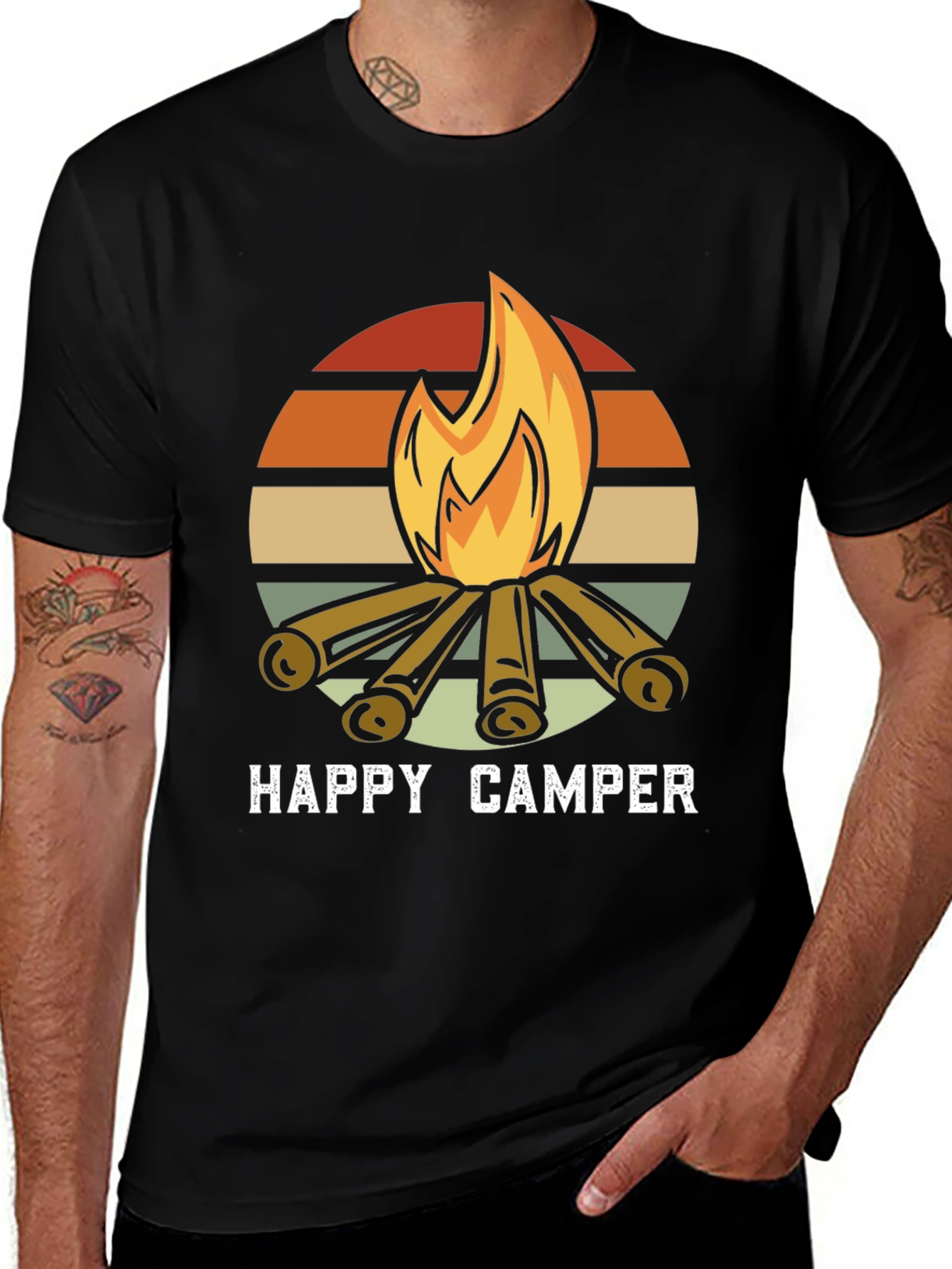 Happy Camper Retro Graphic Tee