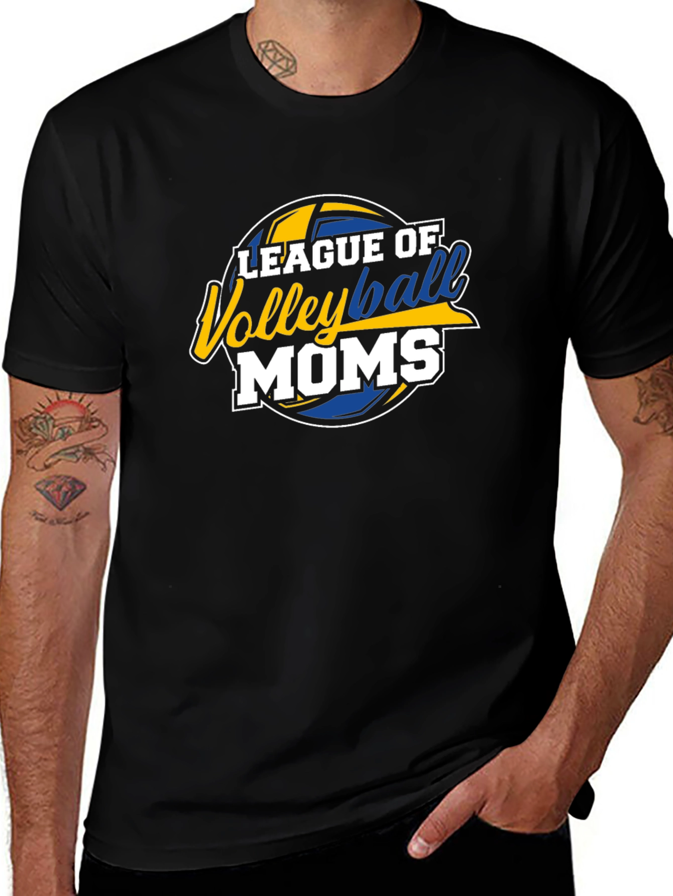 Variant 20 of Volleyball Moms T-Shirt - League of Volleyball Moms Graphic Tee
