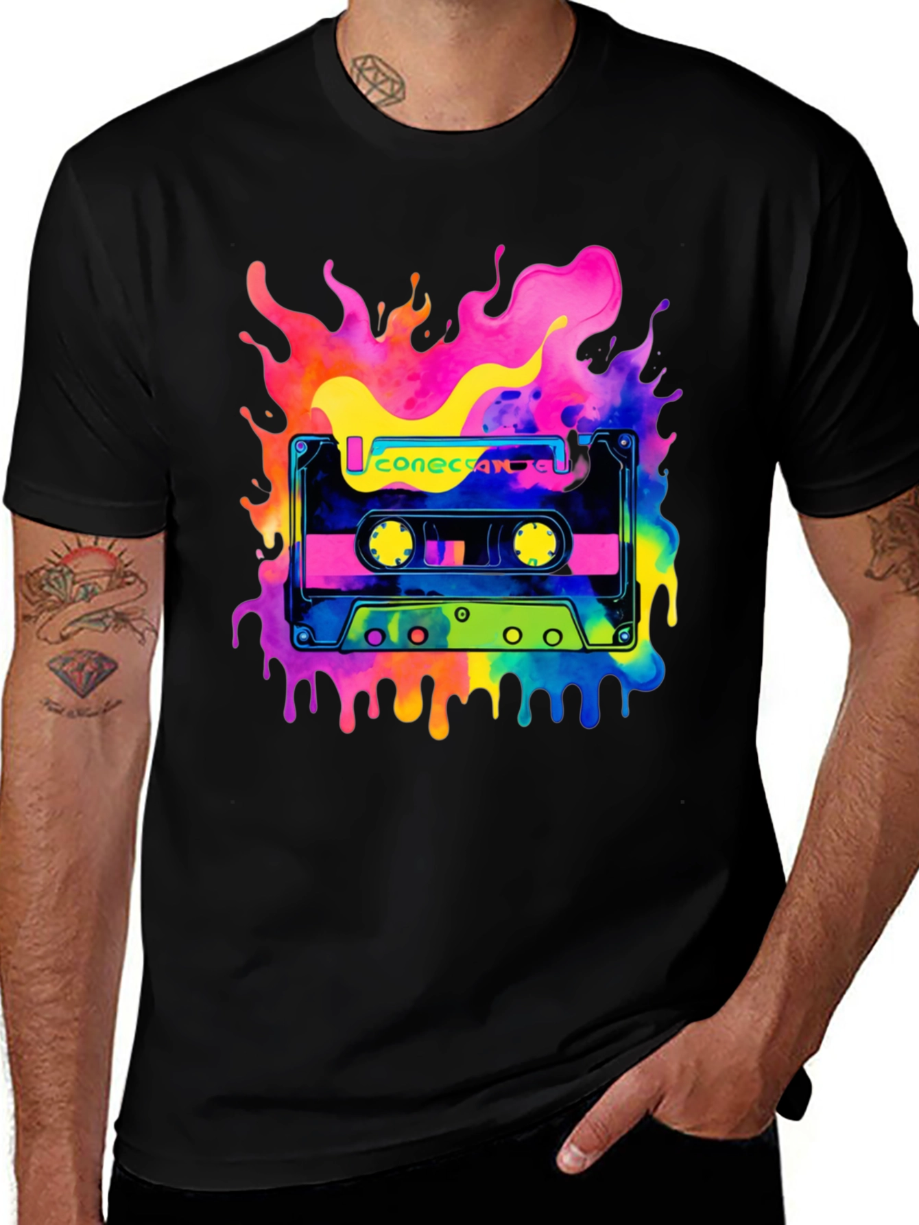 Variant 5 of Retro Cassette Tape Graphic T-Shirt