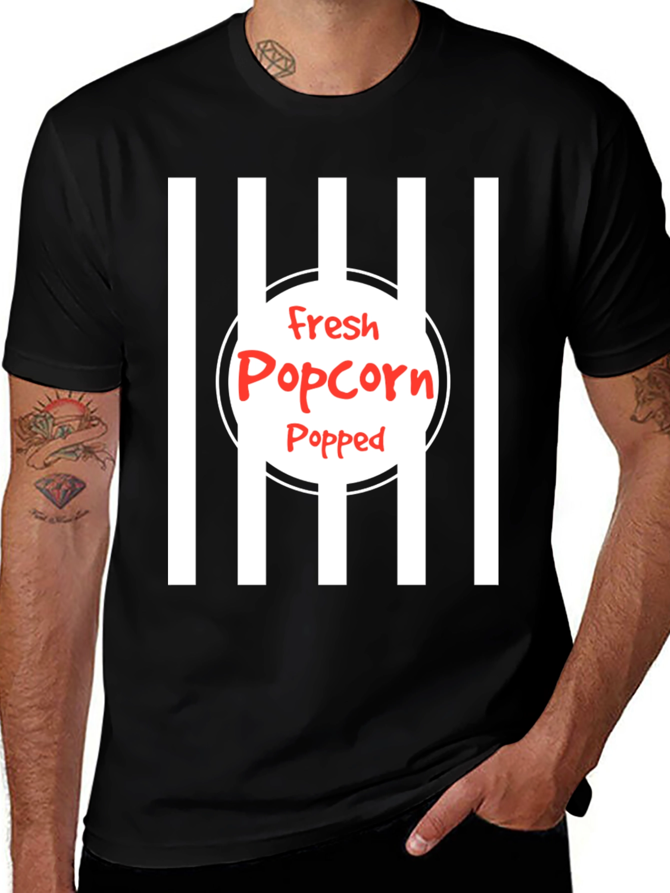 Variant 16 of Fresh Popped Popcorn Black T-Shirt