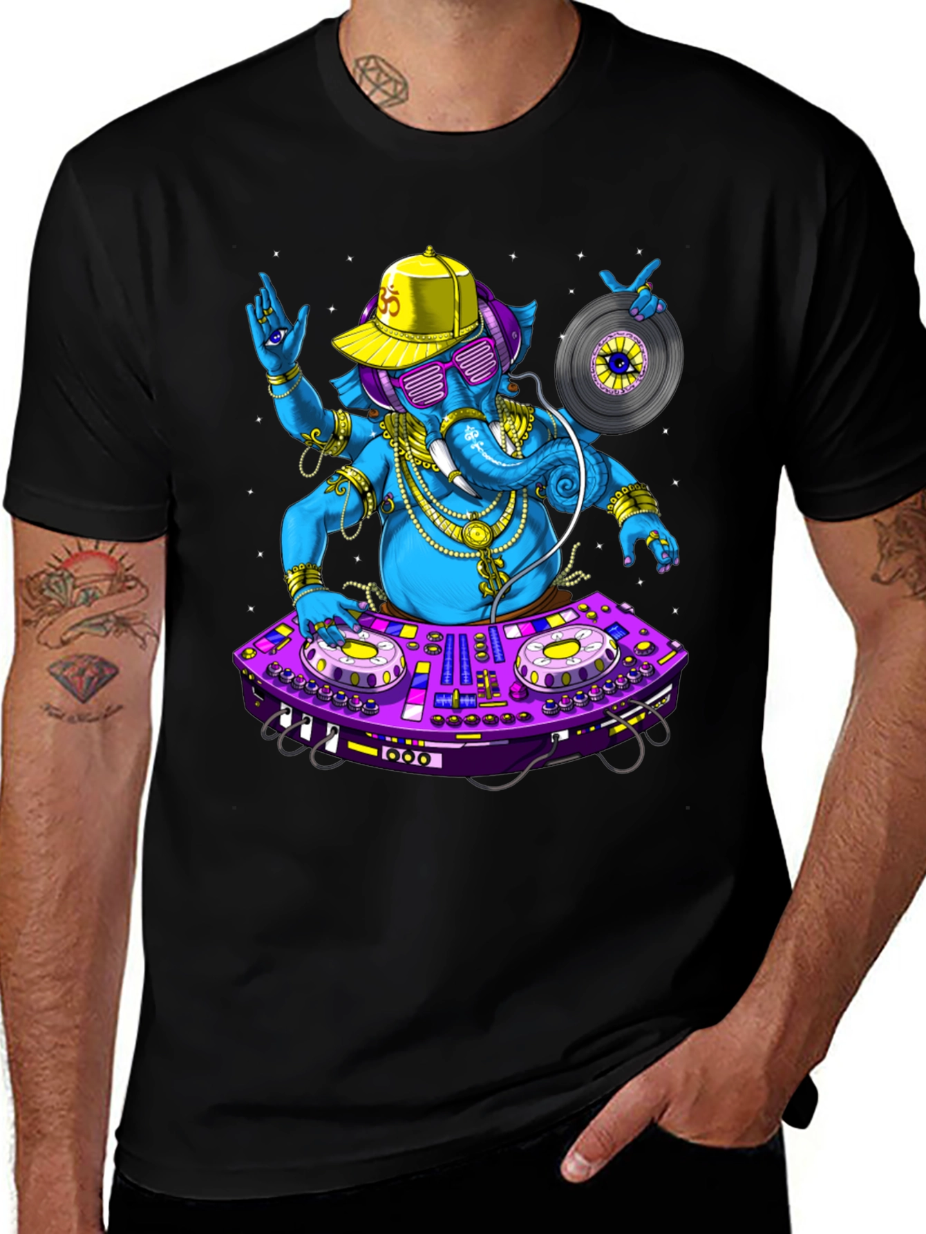 Variant 24 of DJ Ganesha Graphic Tee