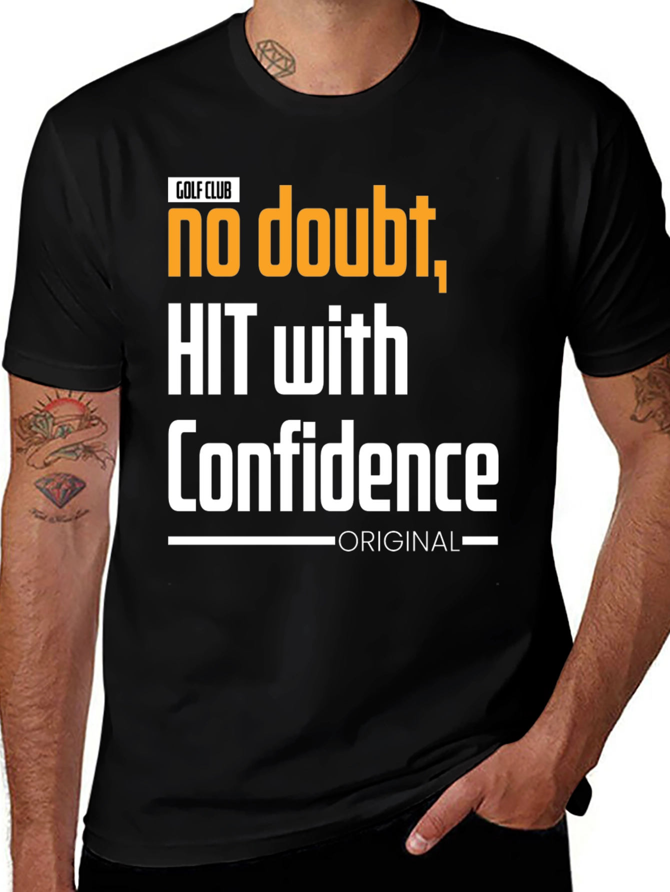 Golf Club Hit With Confidence Graphic T-Shirt