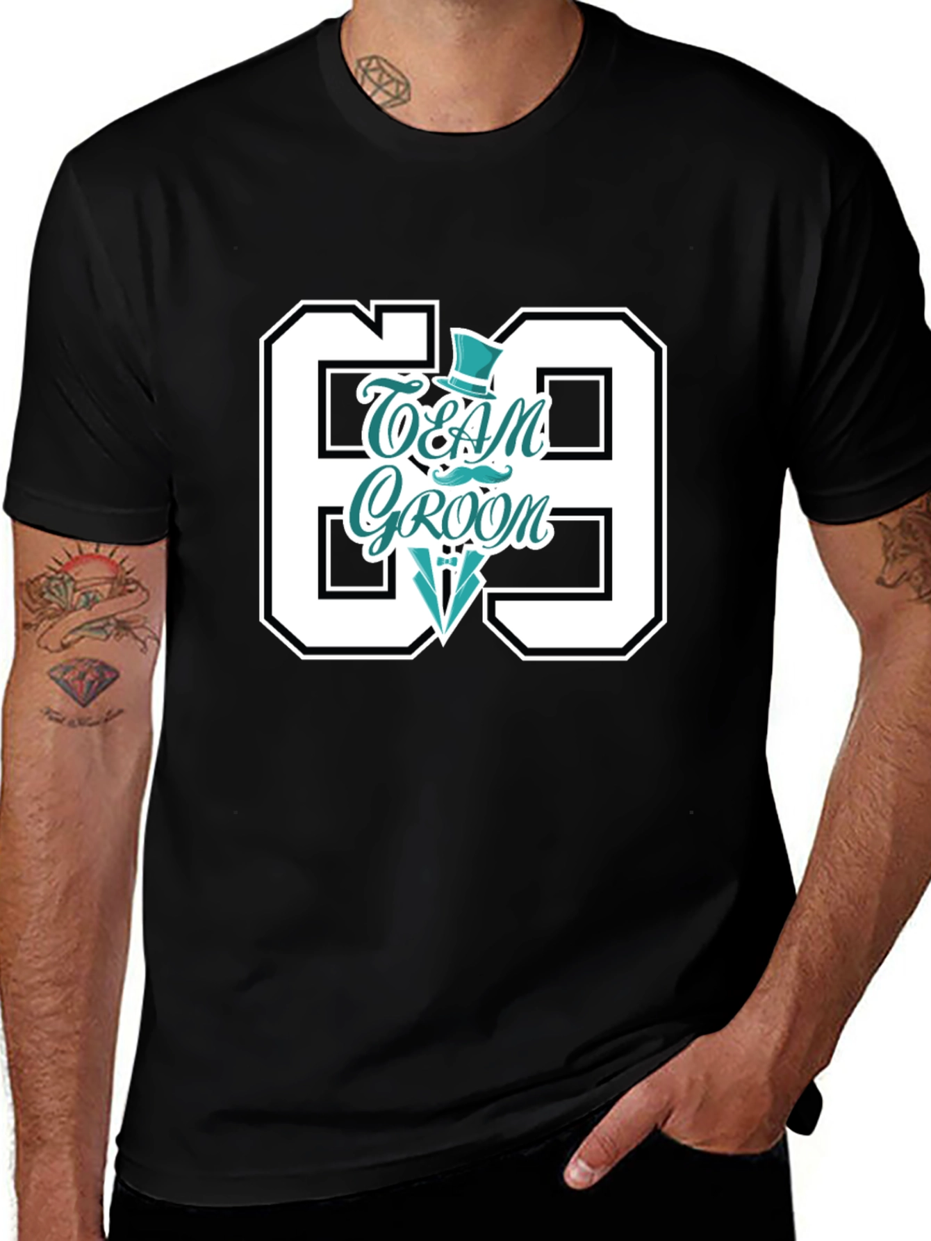 Team Groom 69 T-Shirt: Party & Wedding Tee