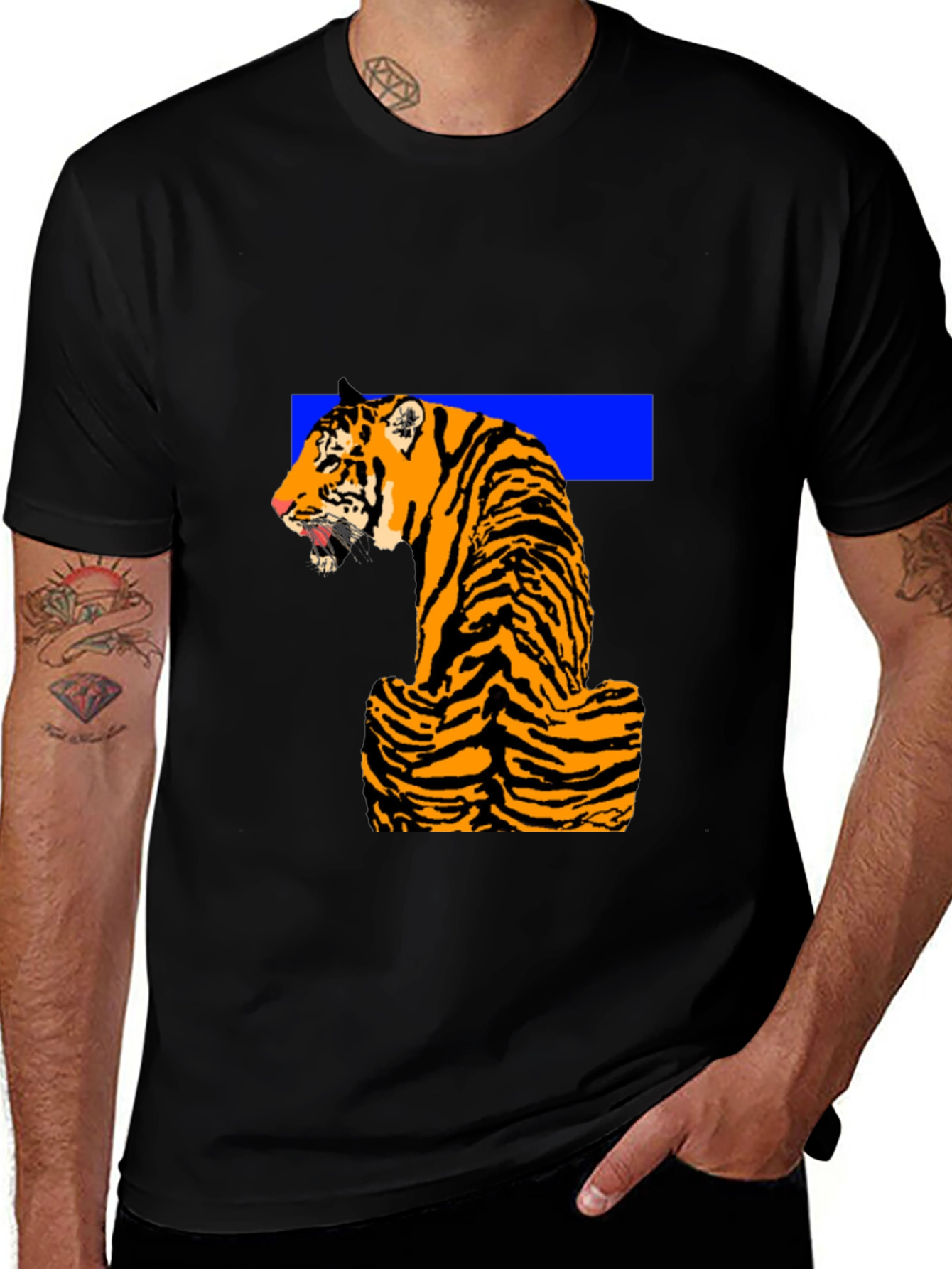 Variant 24 of Tiger Graphic Tee - Bold & Stylish