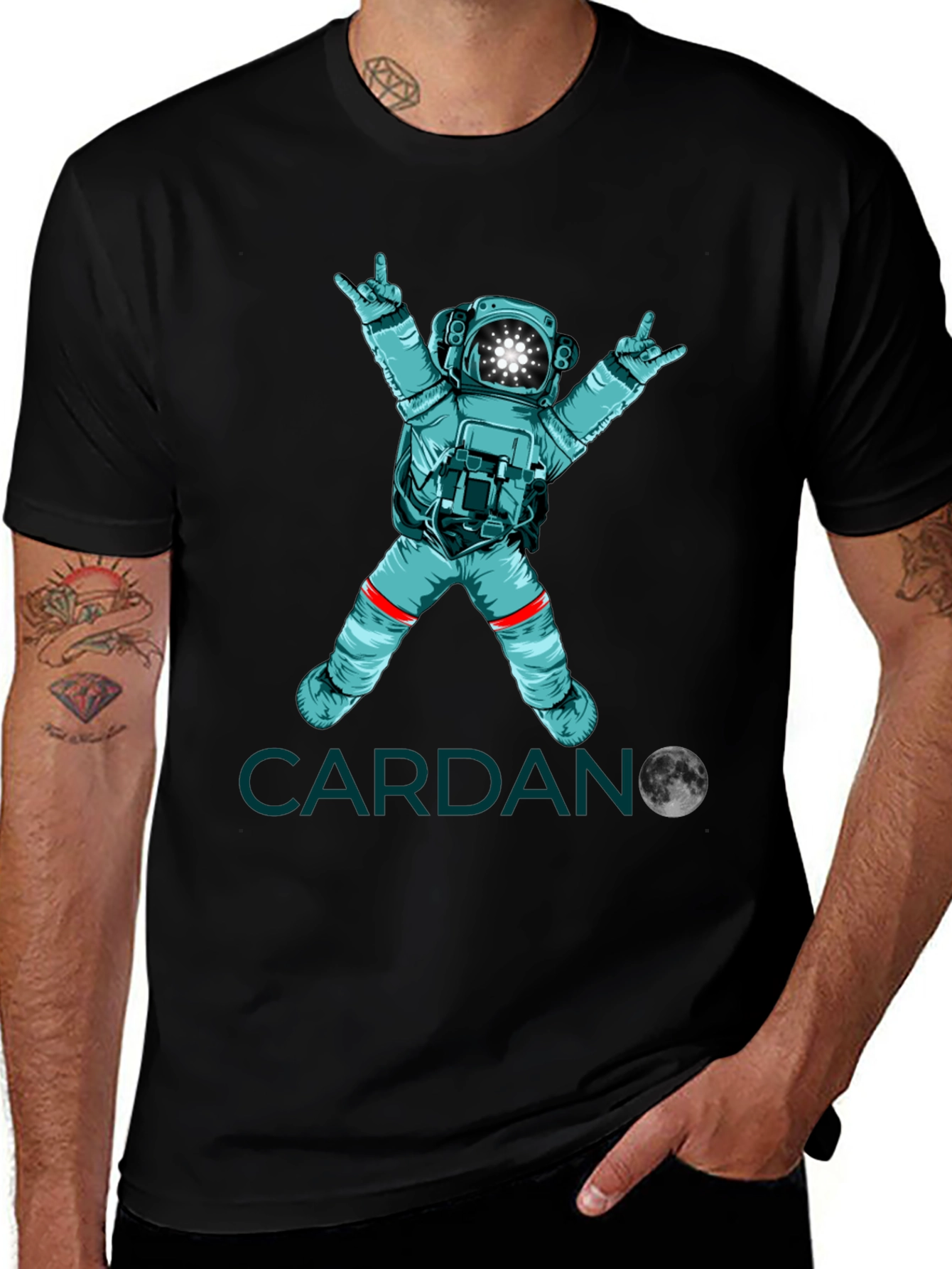 Variant 23 of Cardano Astronaut Graphic T-Shirt