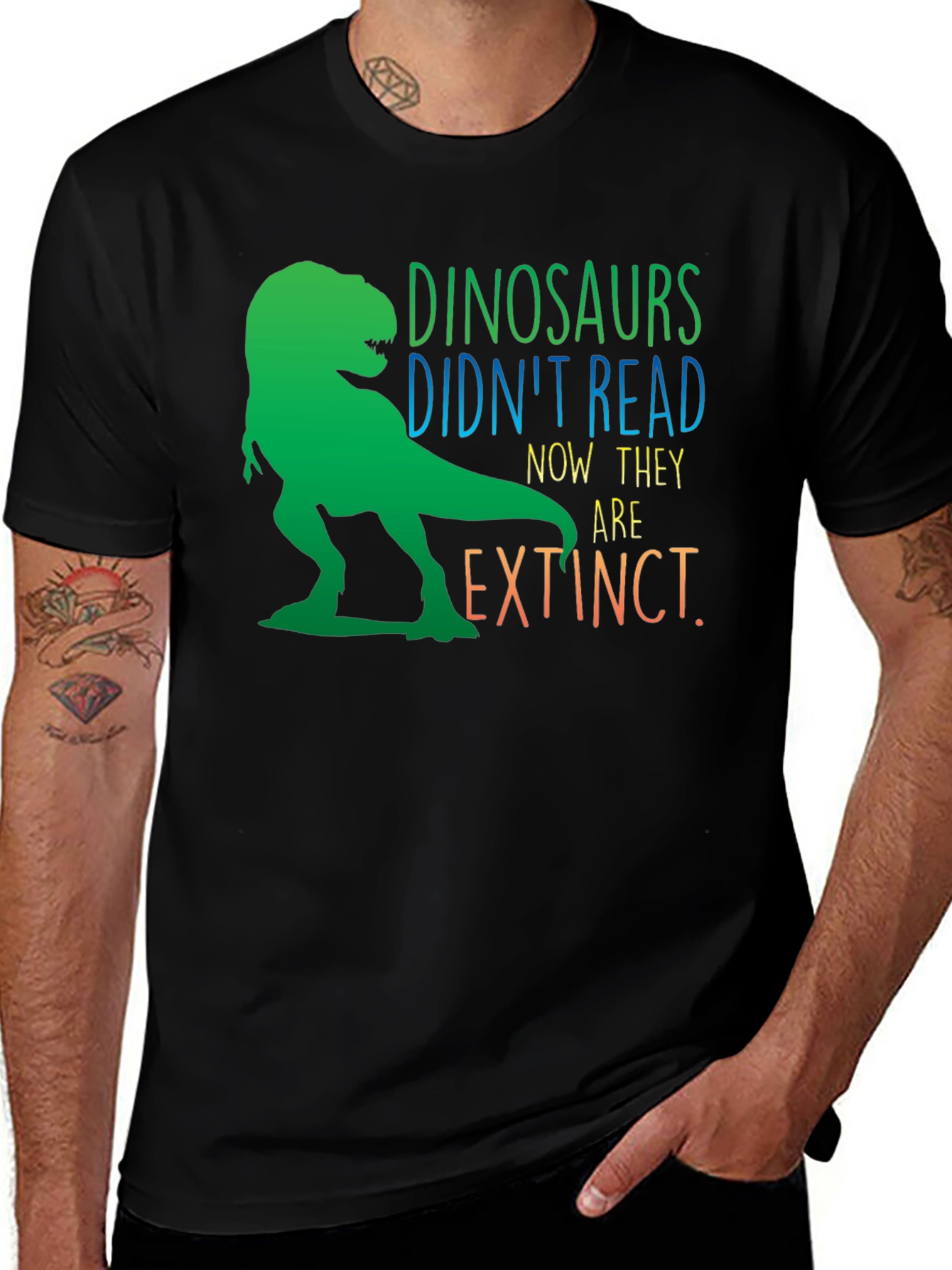 Dinosaurs Didn't Read T-Rex Graphic Tee