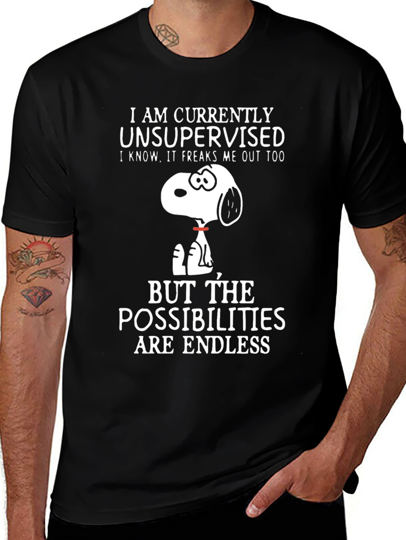 Unsupervised Snoopy T-Shirt - Endless Possibilities