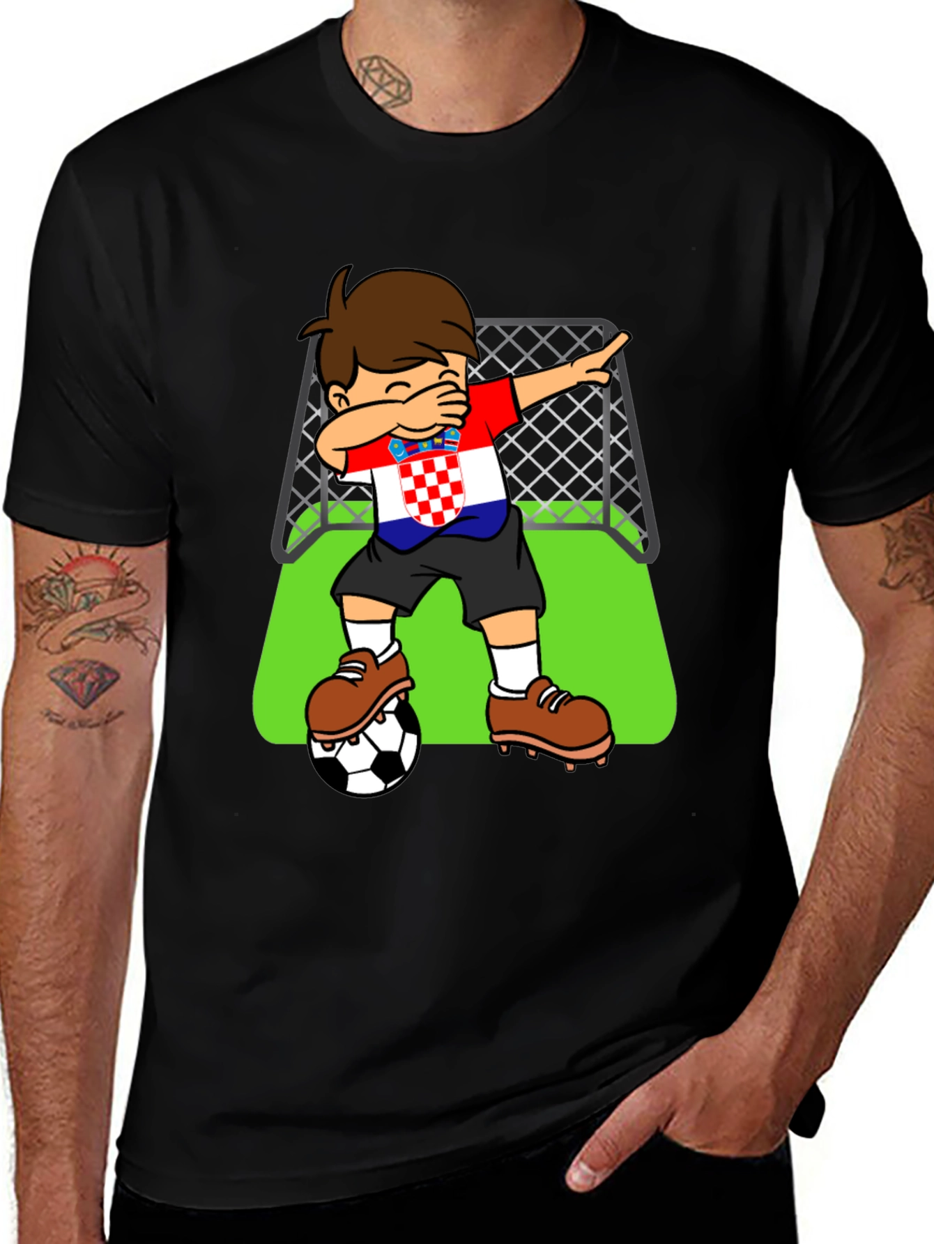 Variant 20 of Croatia Soccer Dab T-Shirt