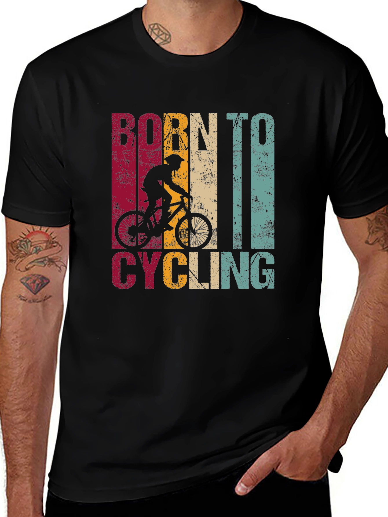 Variant 27 of Born to Cycling T-Shirt
