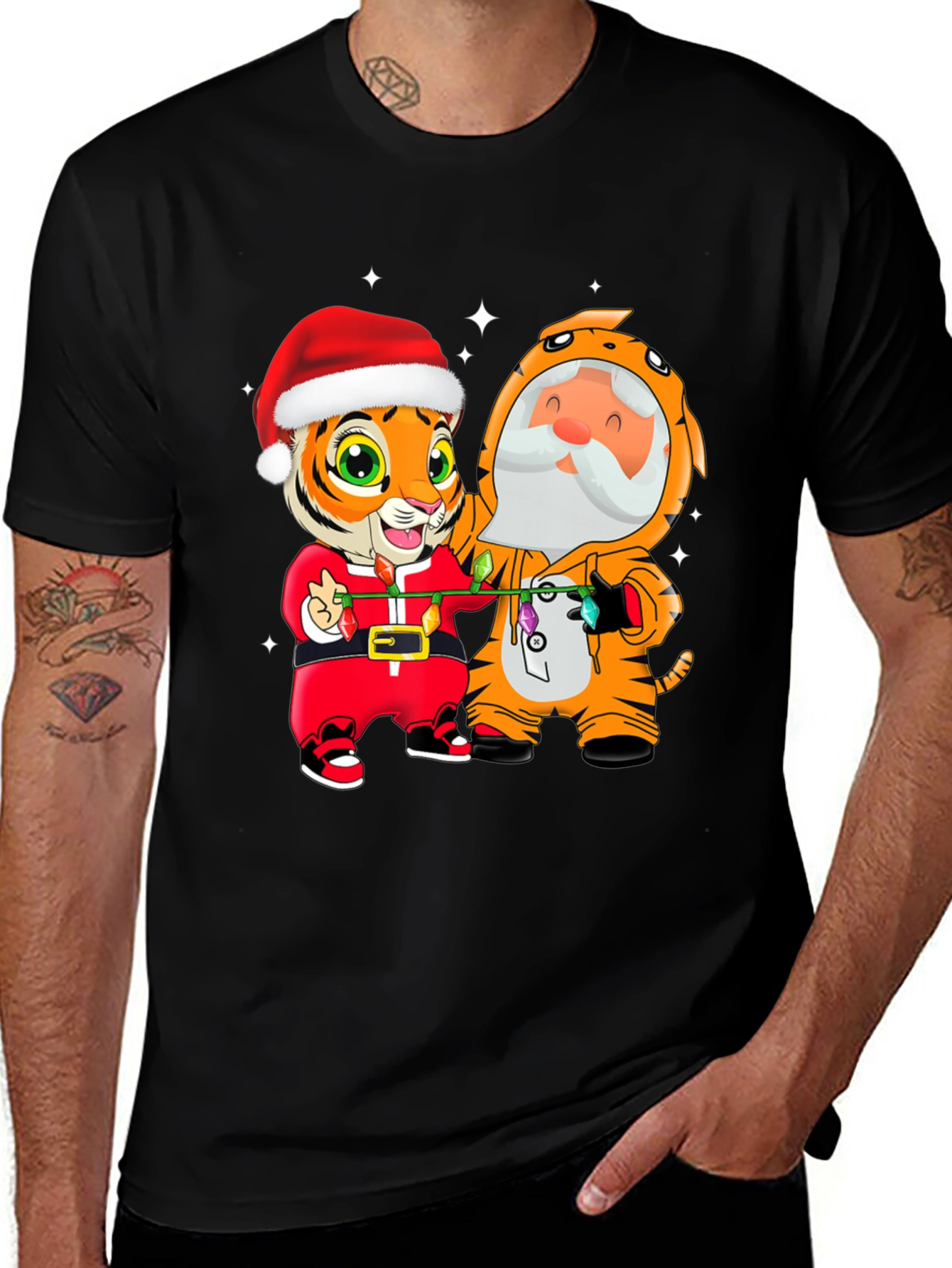 Variant 25 of Festive Tiger Graphic Tee