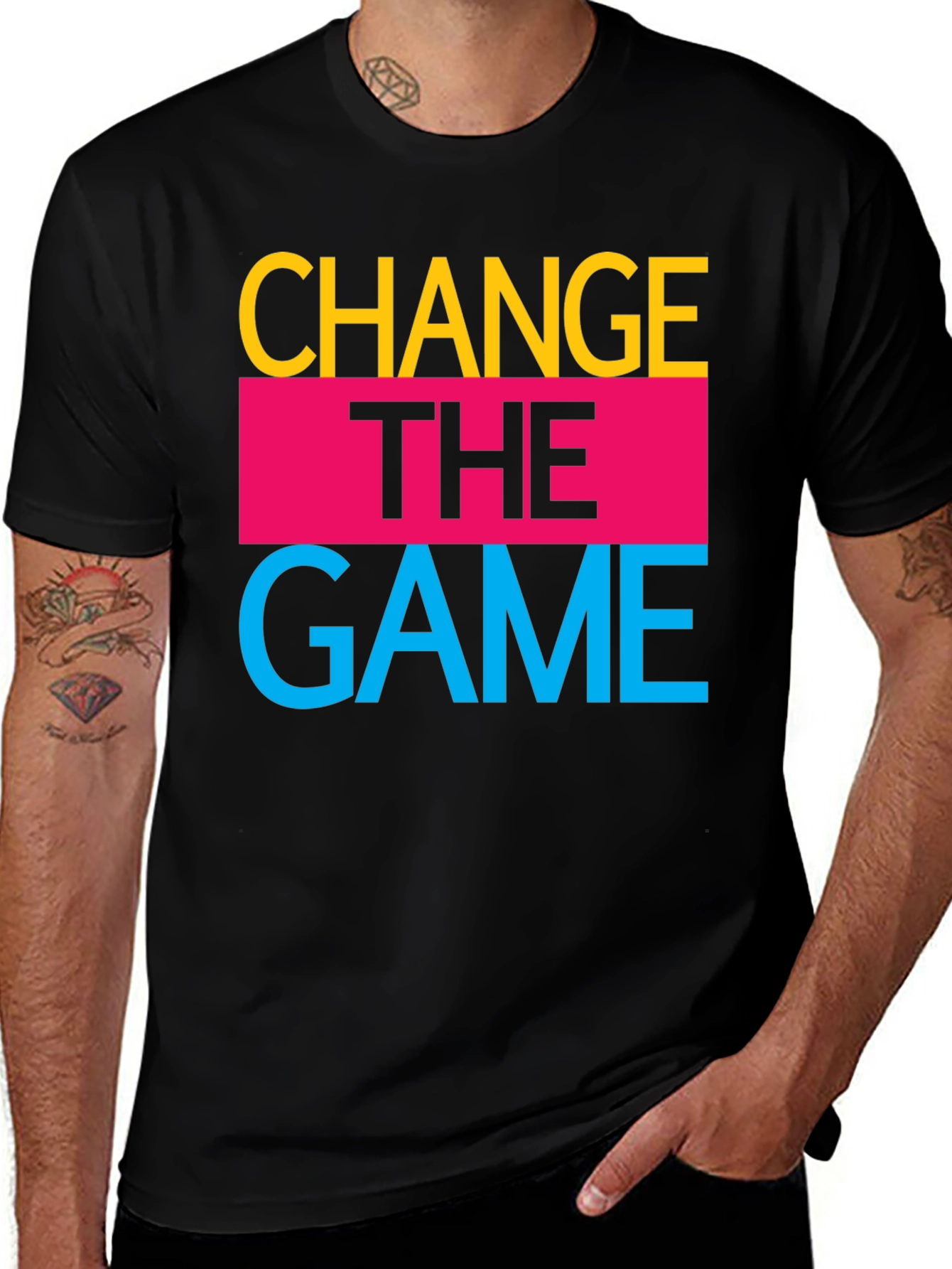 Variant 3 of Change the Game Graphic T-Shirt - Bold Style