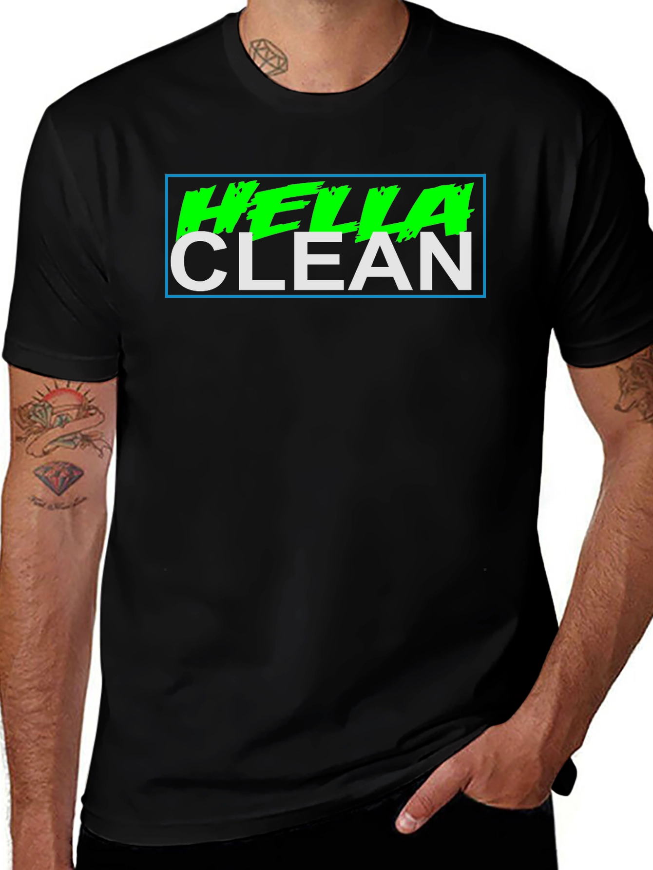 Variant 7 of Hella Clean Graphic Tee - Stylish & Bold