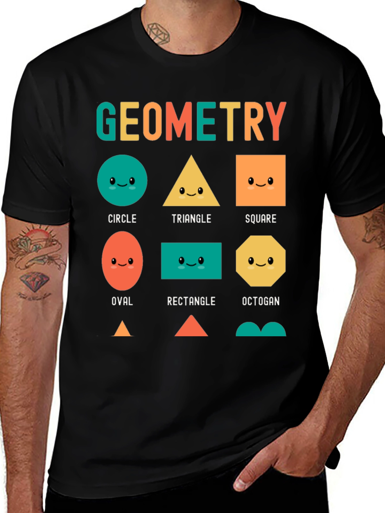 Variant 27 of Geometry Shapes Graphic T-Shirt