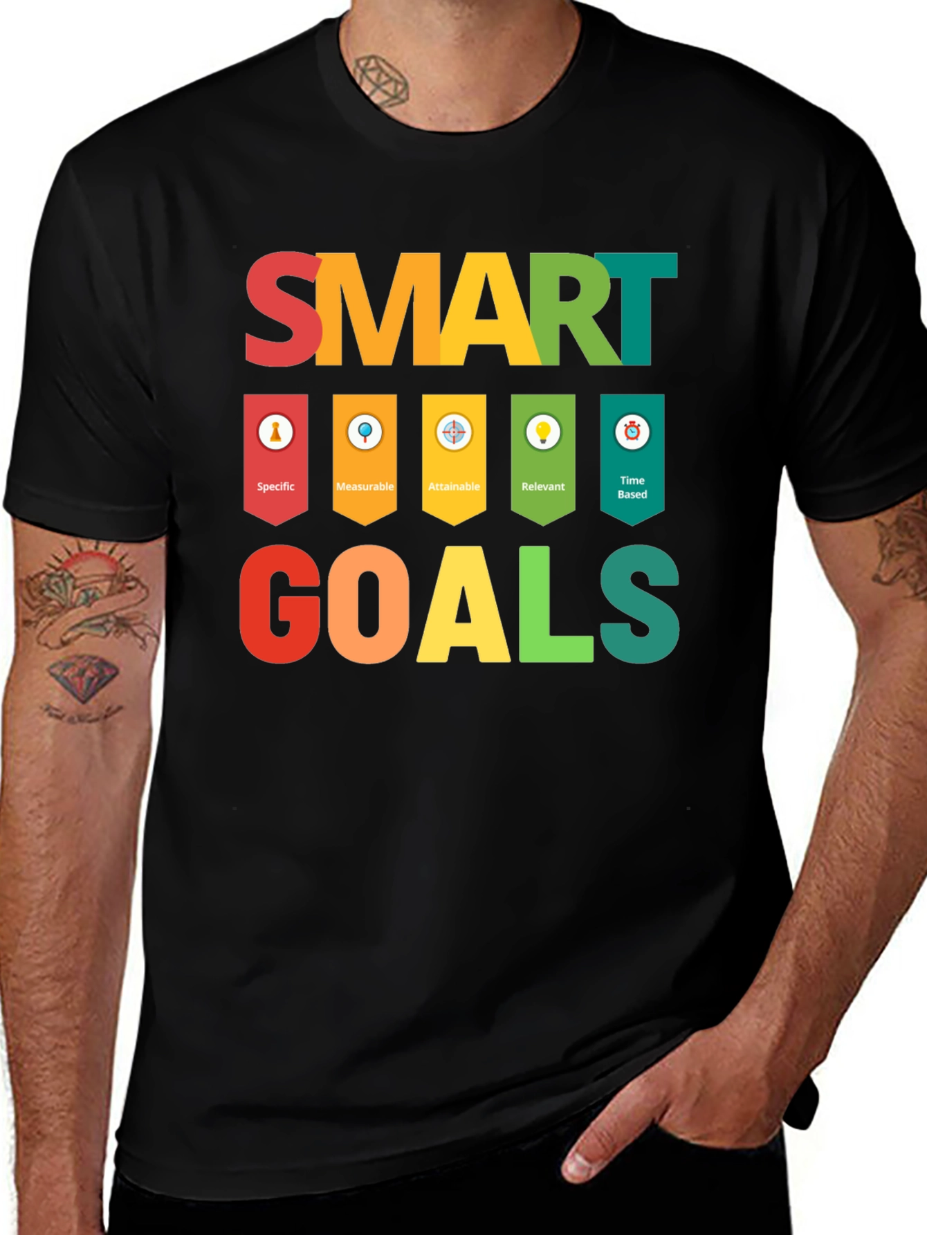 SMART Goals T-Shirt - Motivational Business Tee