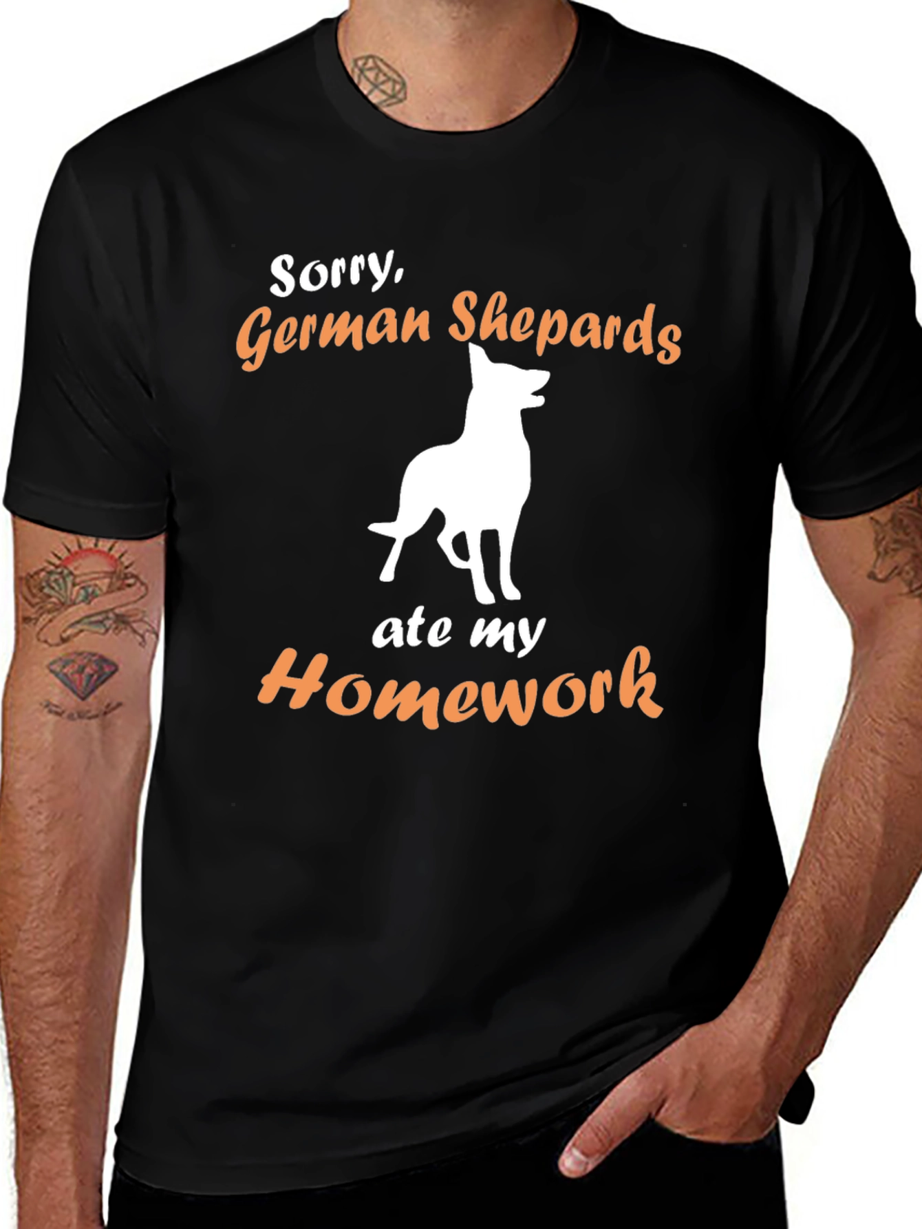 German Shepherd Ate My Homework T-Shirt