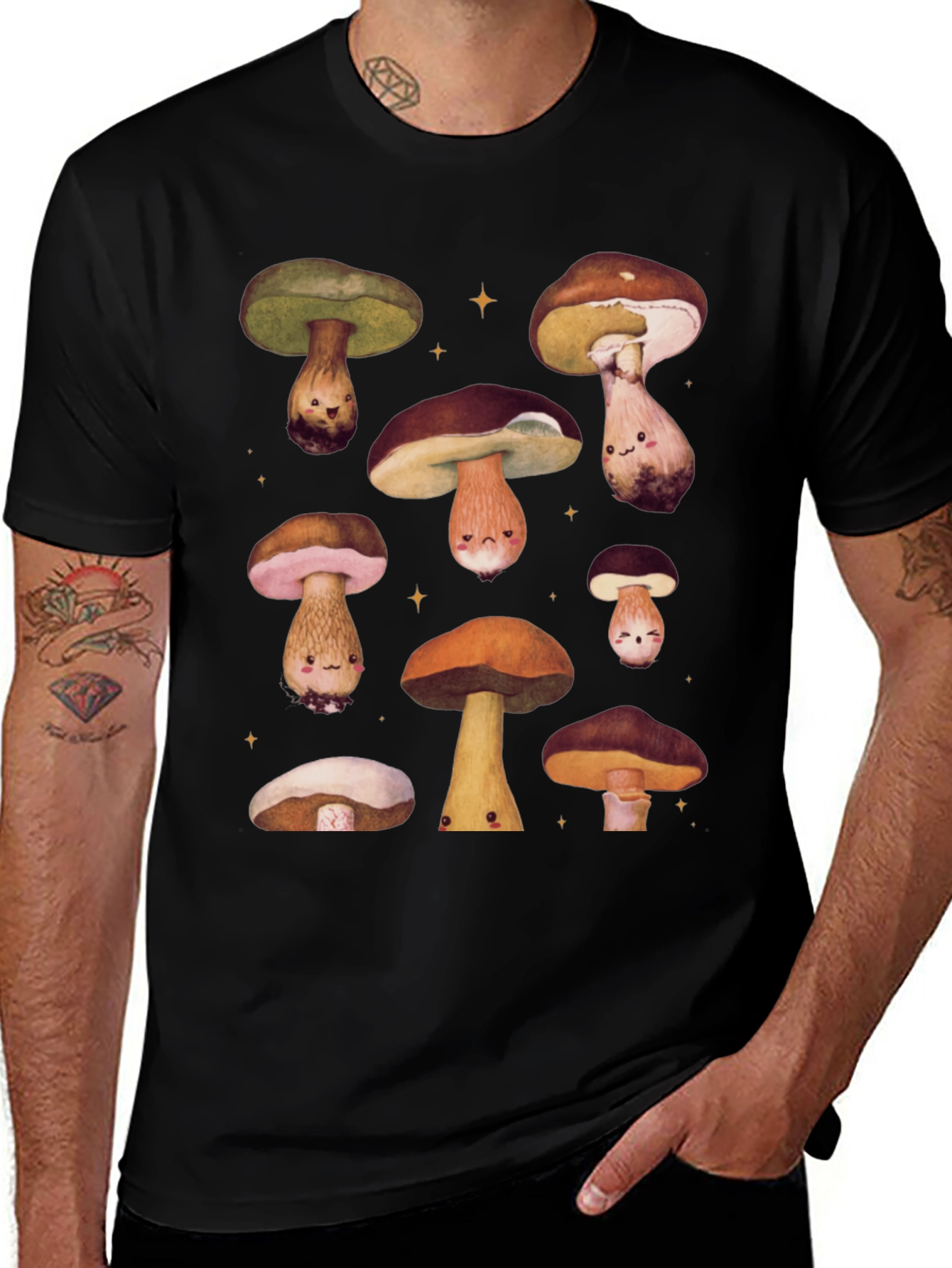 Variant 20 of Mushroom Graphic Tee - Whimsical Design
