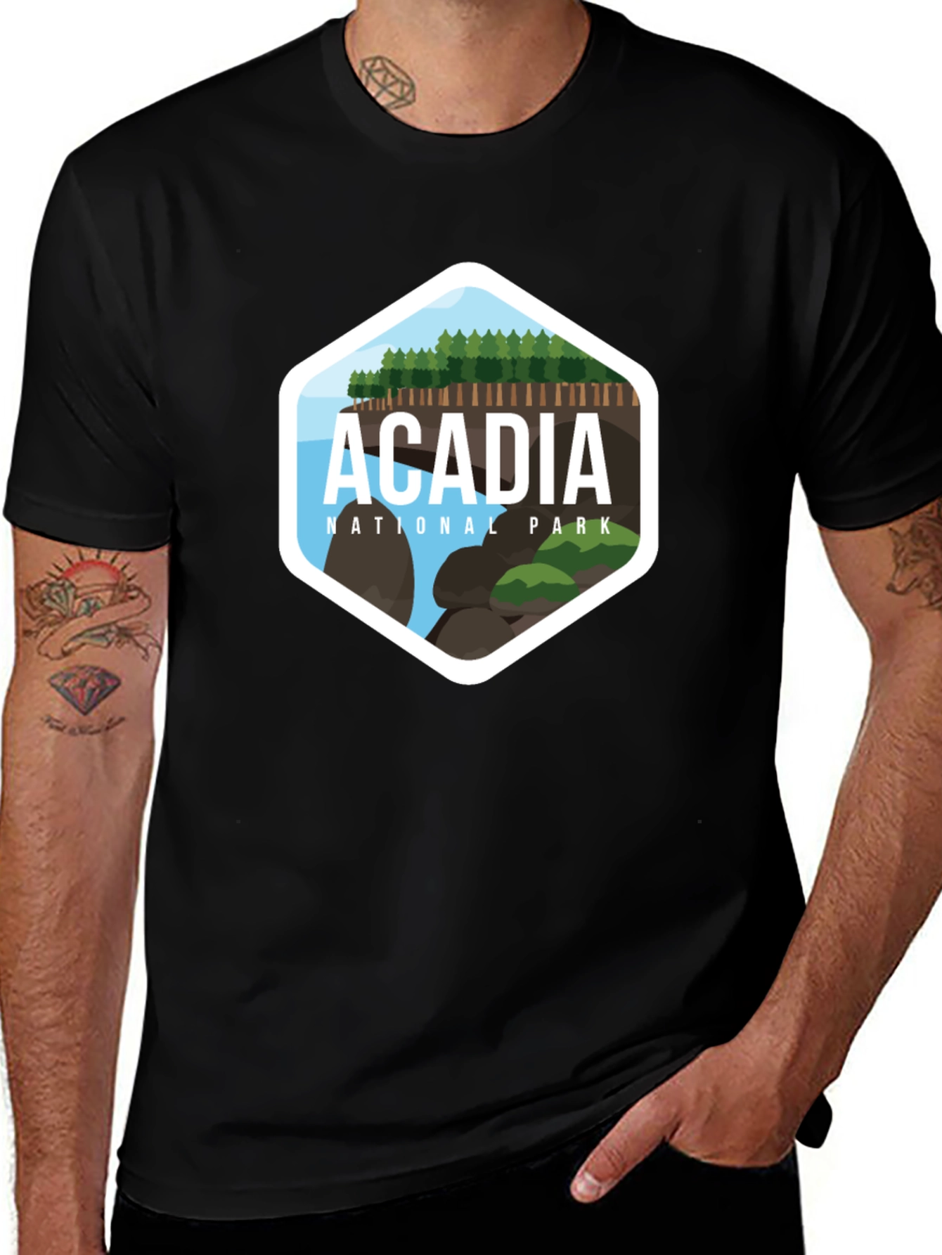 Variant 4 of Acadia National Park Graphic T-Shirt