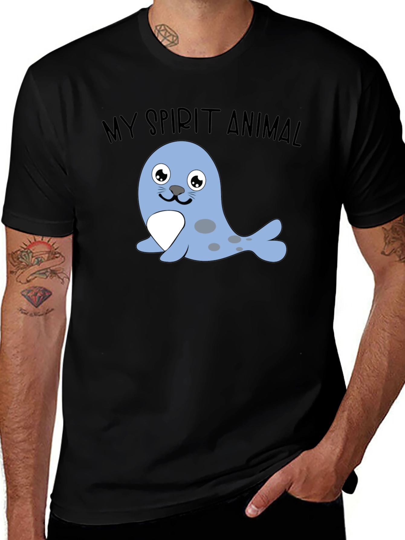 Variant 10 of My Spirit Animal Seal Graphic Tee - Unisex