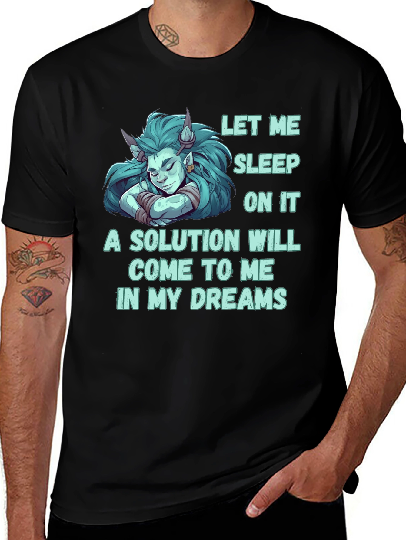 Variant 16 of Let Me Sleep On It Funny Graphic T-Shirt