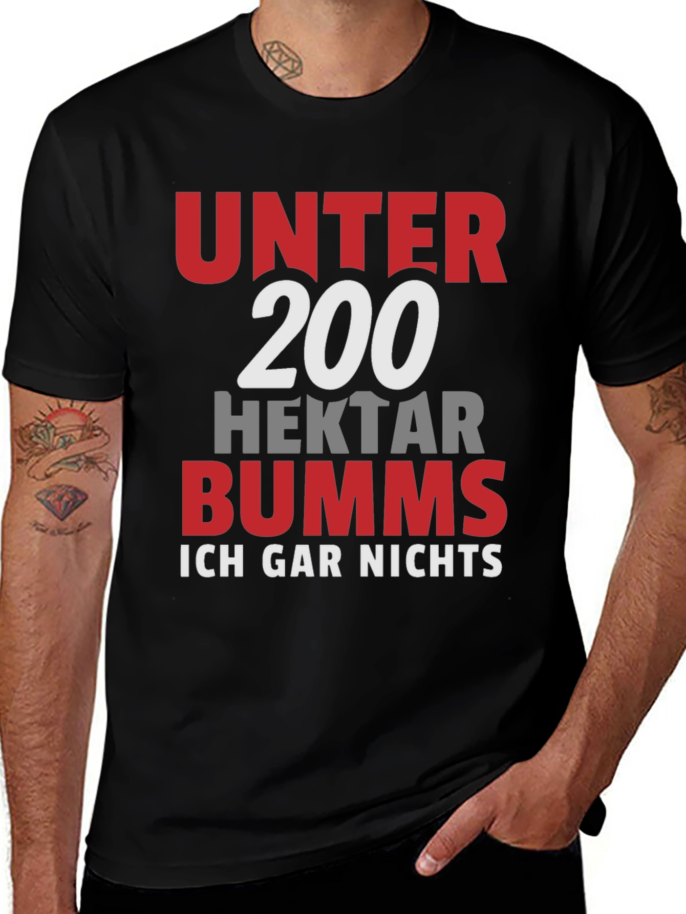 Variant 13 of Unter 200 Hektar Bumms T-Shirt