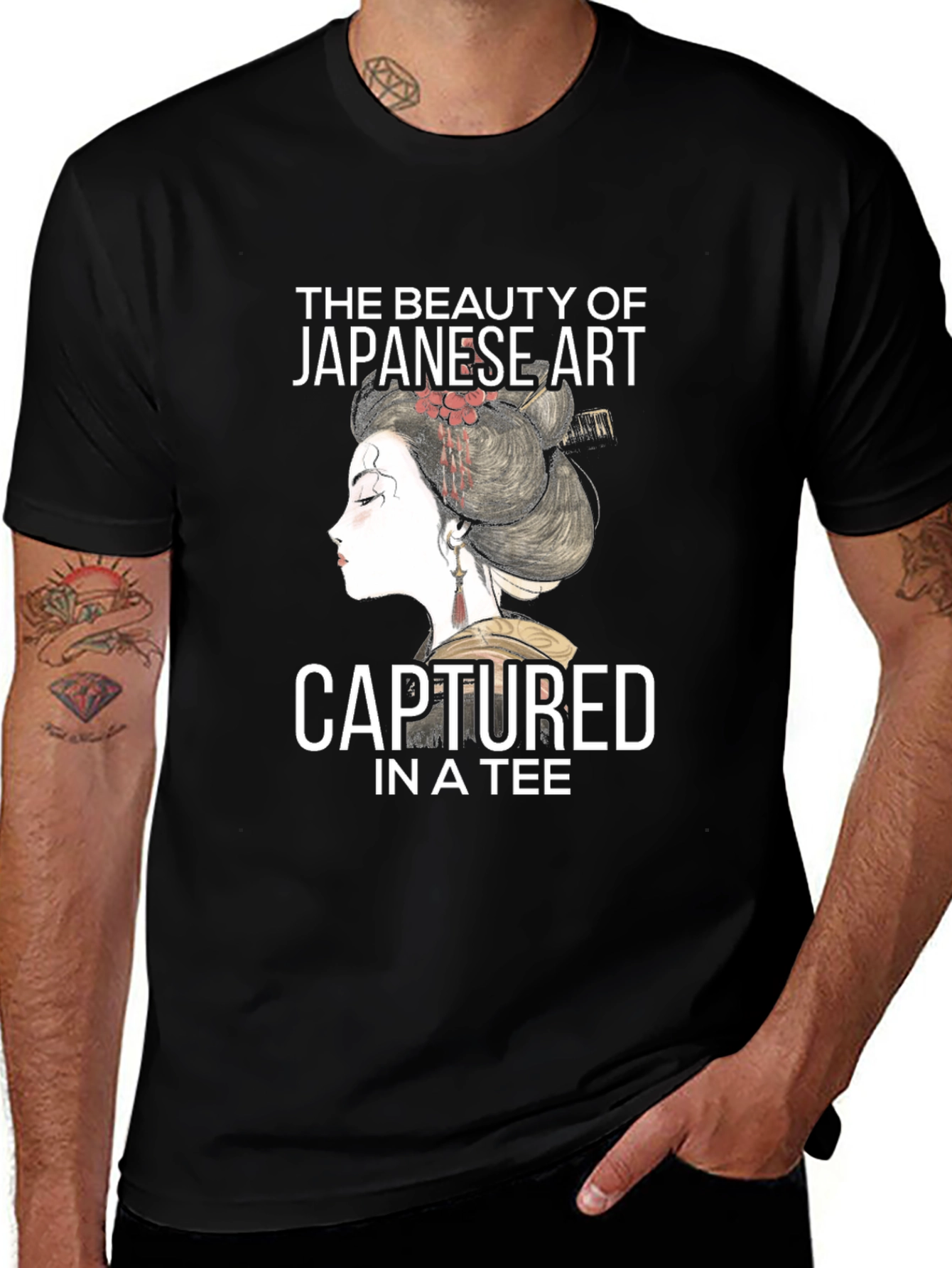 Japanese Art Tee: Beauty Captured in Style