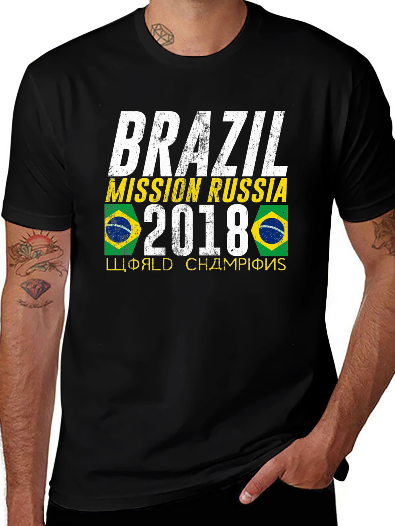Brazil Mission Russia 2018 World Champions T-Shirt