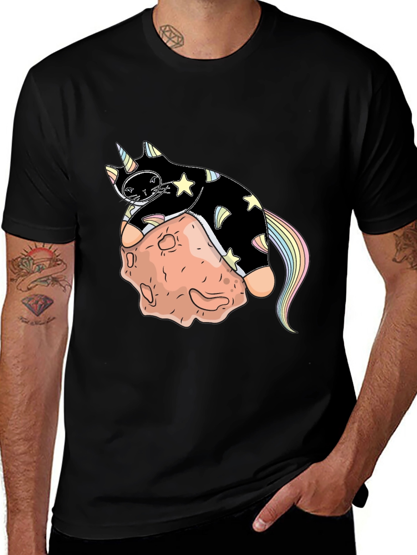 Variant 6 of Cosmic Unicorn Cat T-Shirt