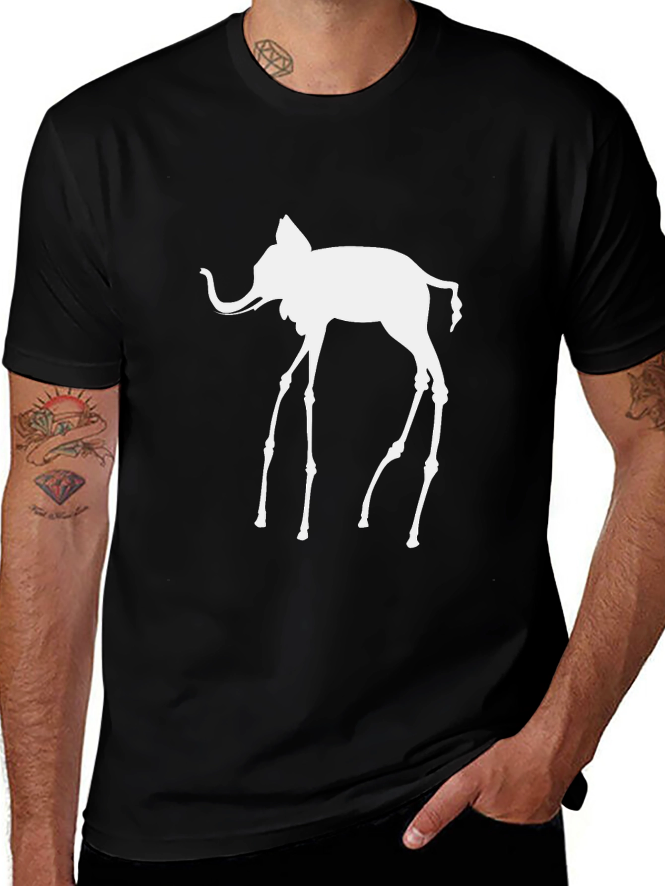Variant 29 of Surreal Elephant Graphic T-Shirt - Unique Design