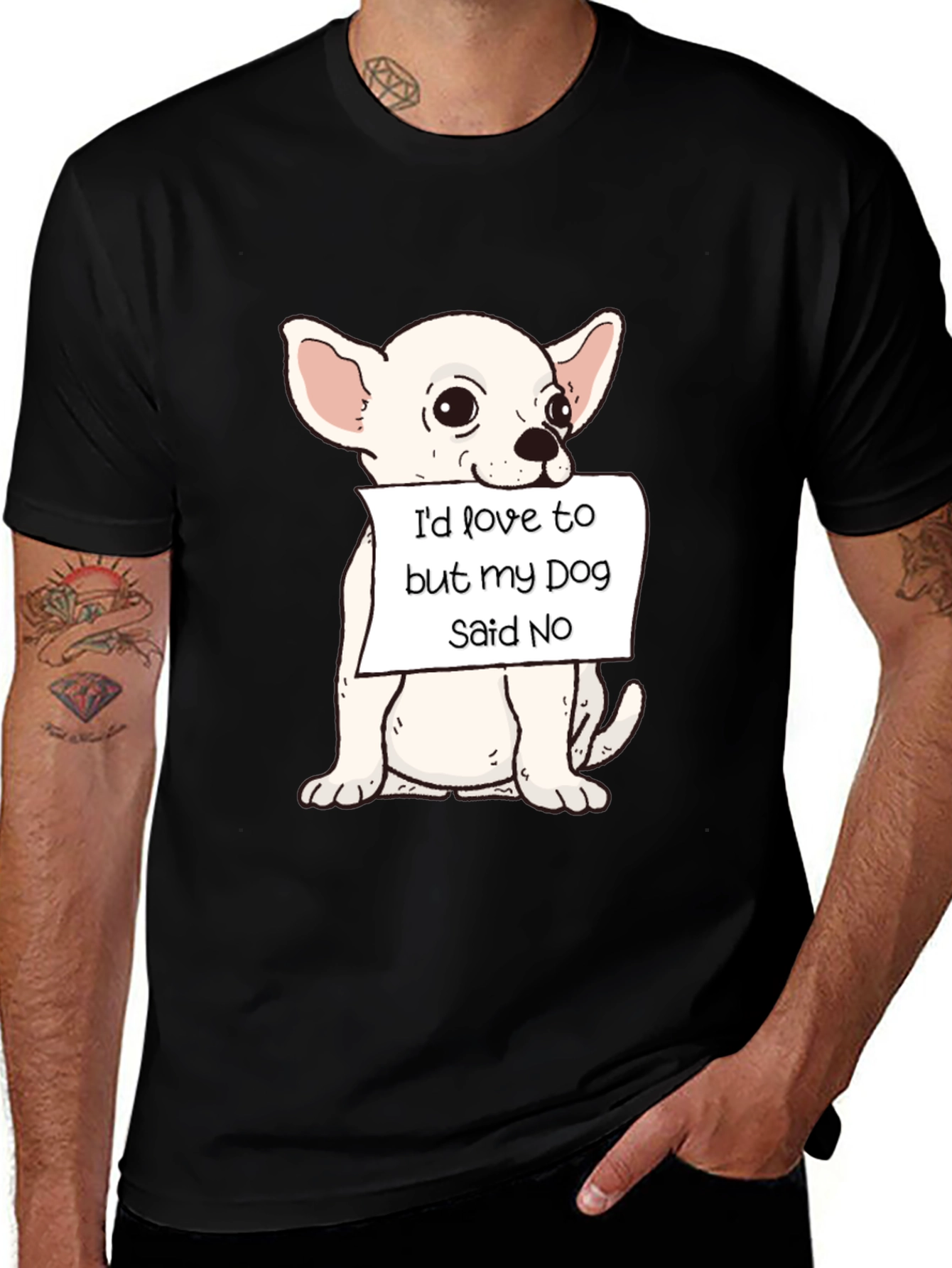 Variant 23 of Dog Said No Graphic T-Shirt